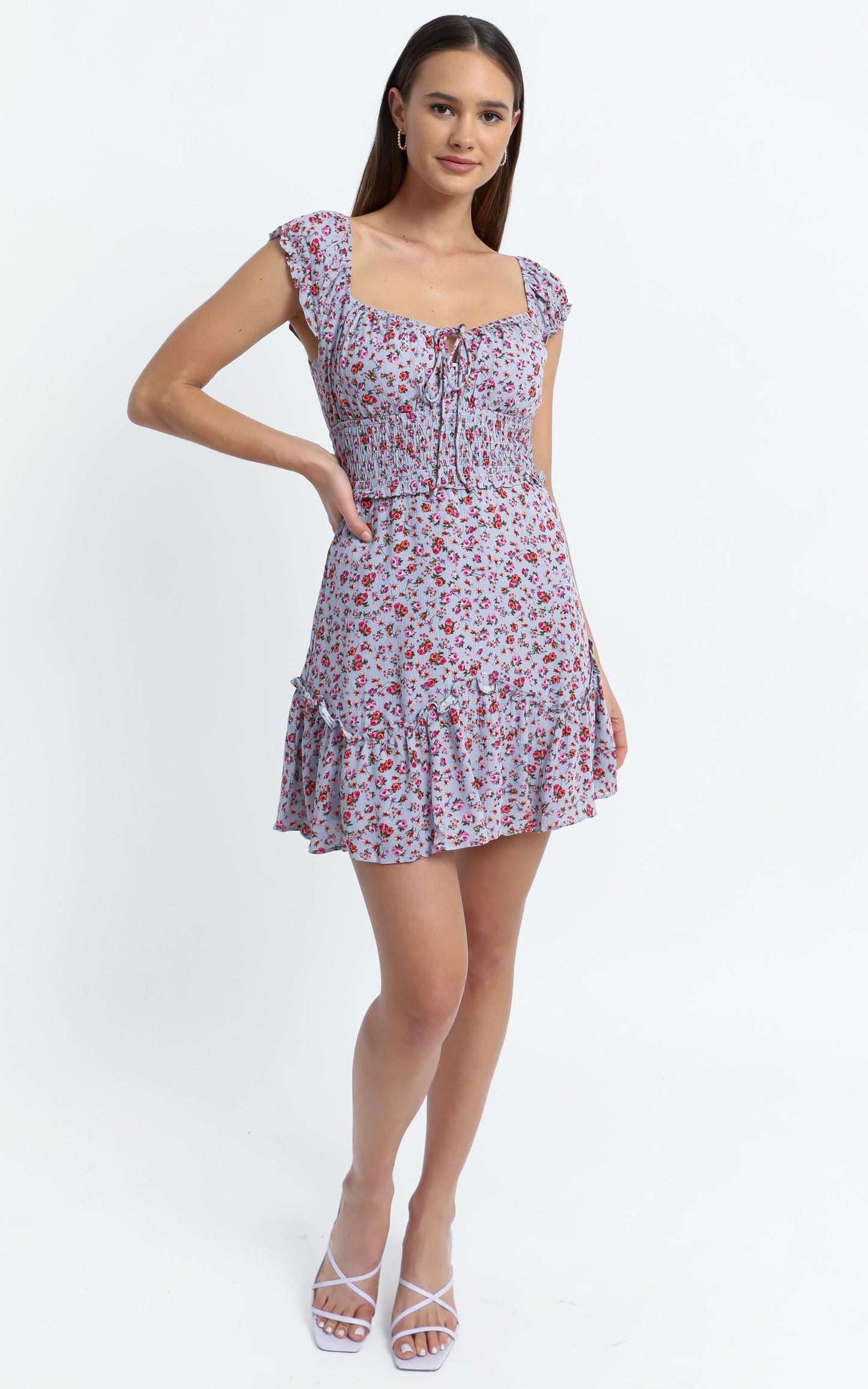Althia Dress in Lilac Floral