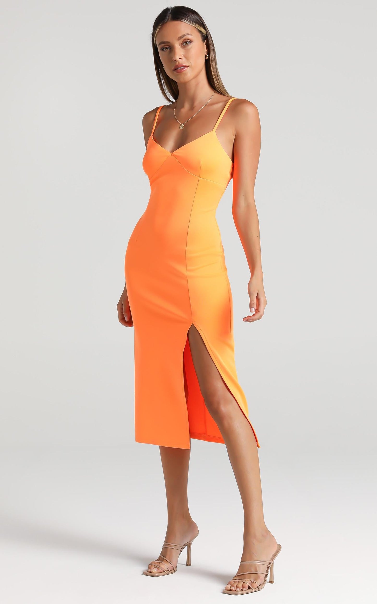 Amaliah Dress in Orange