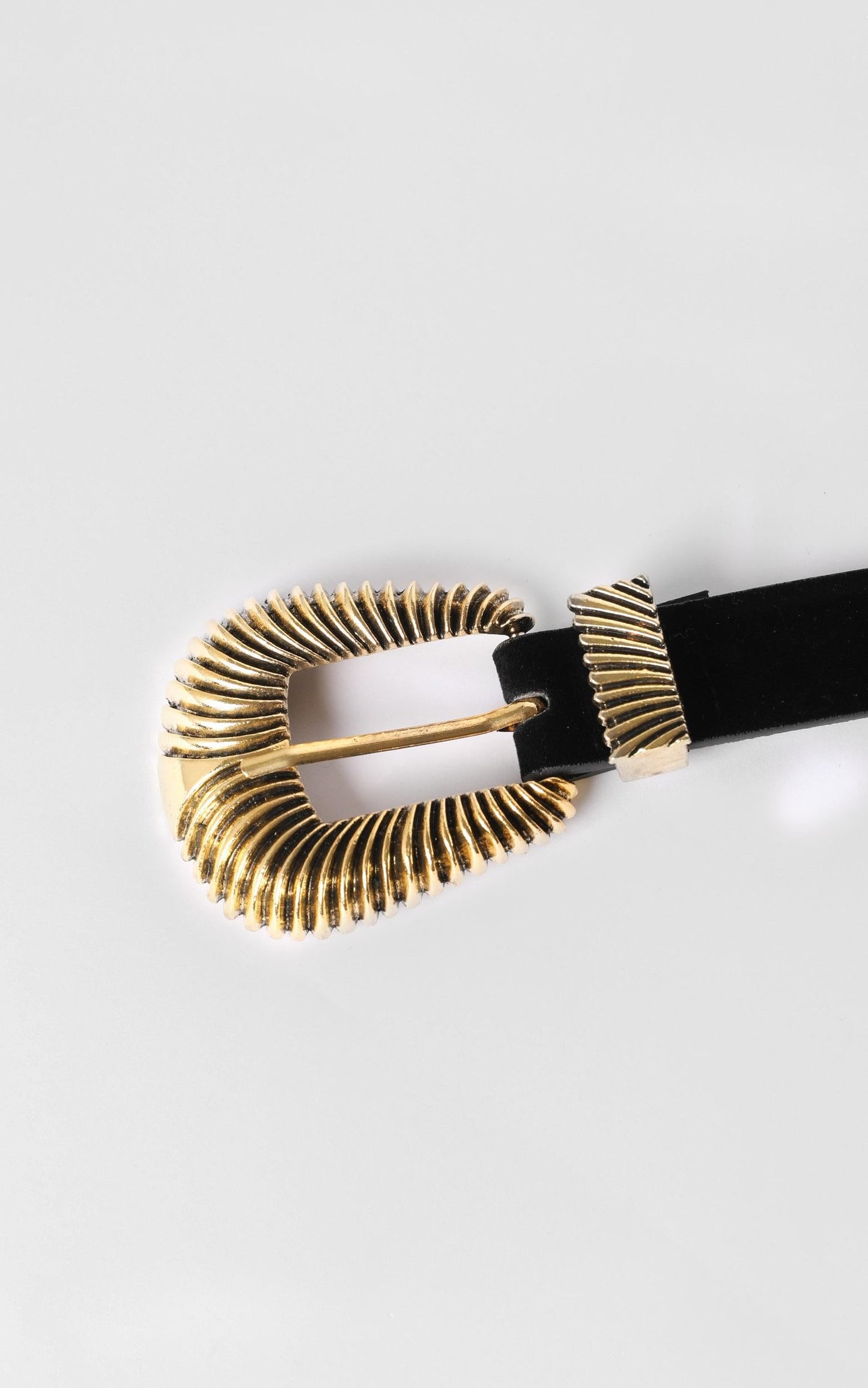 Amanda Belt in Black and Gold