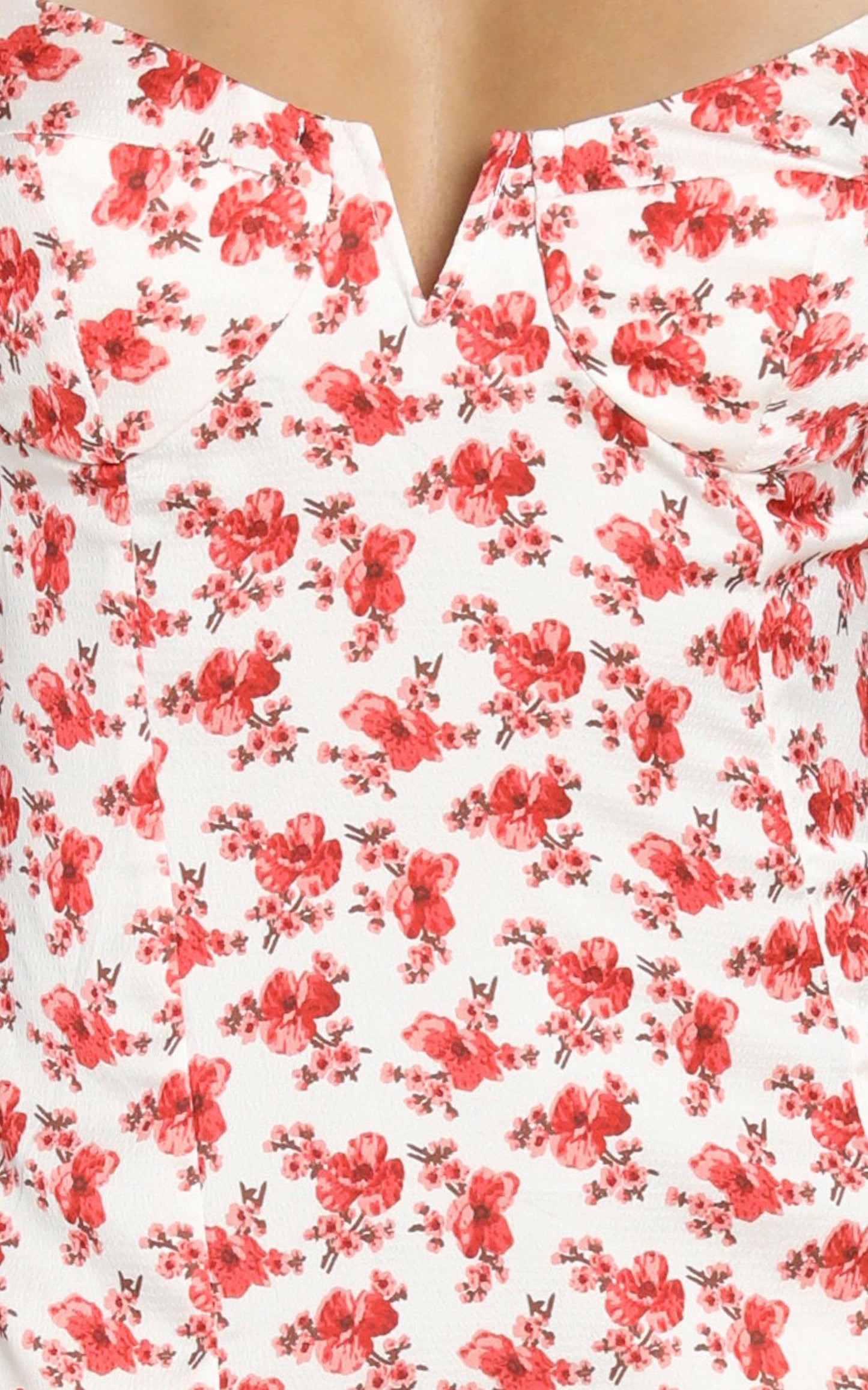 Amara Dress In Red Floral