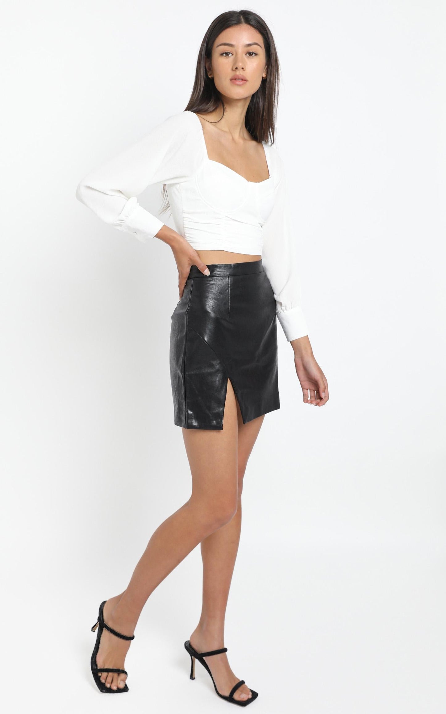 Amber Top in White