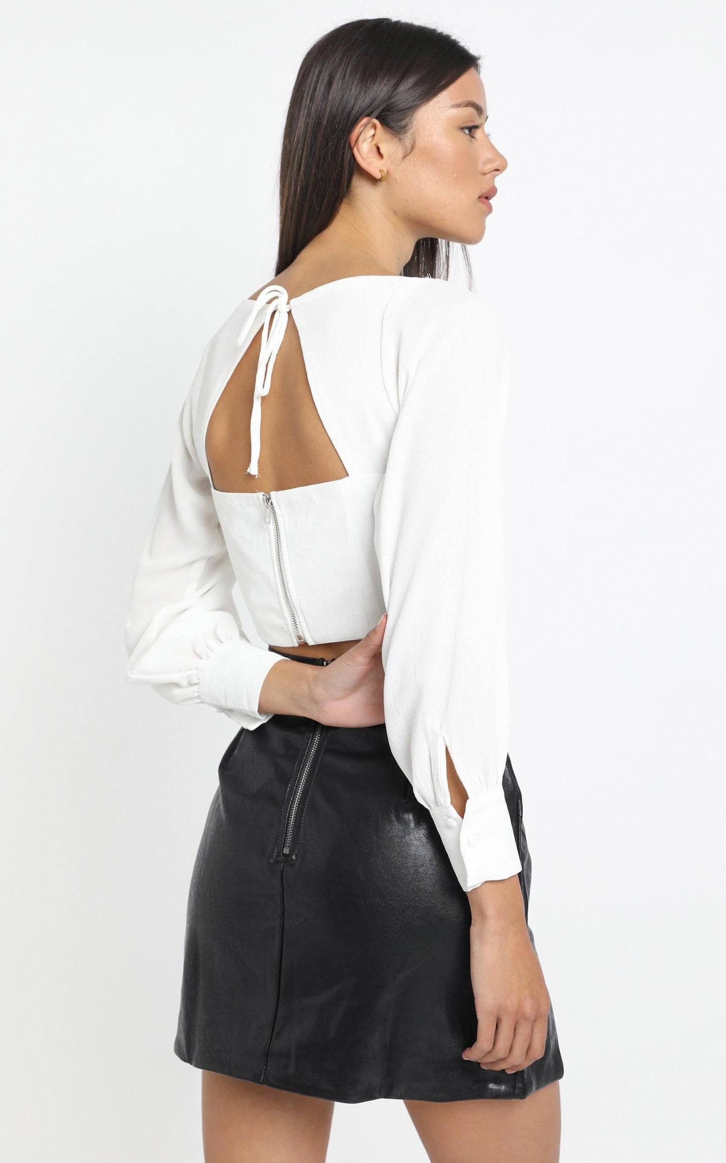 Amber Top in White