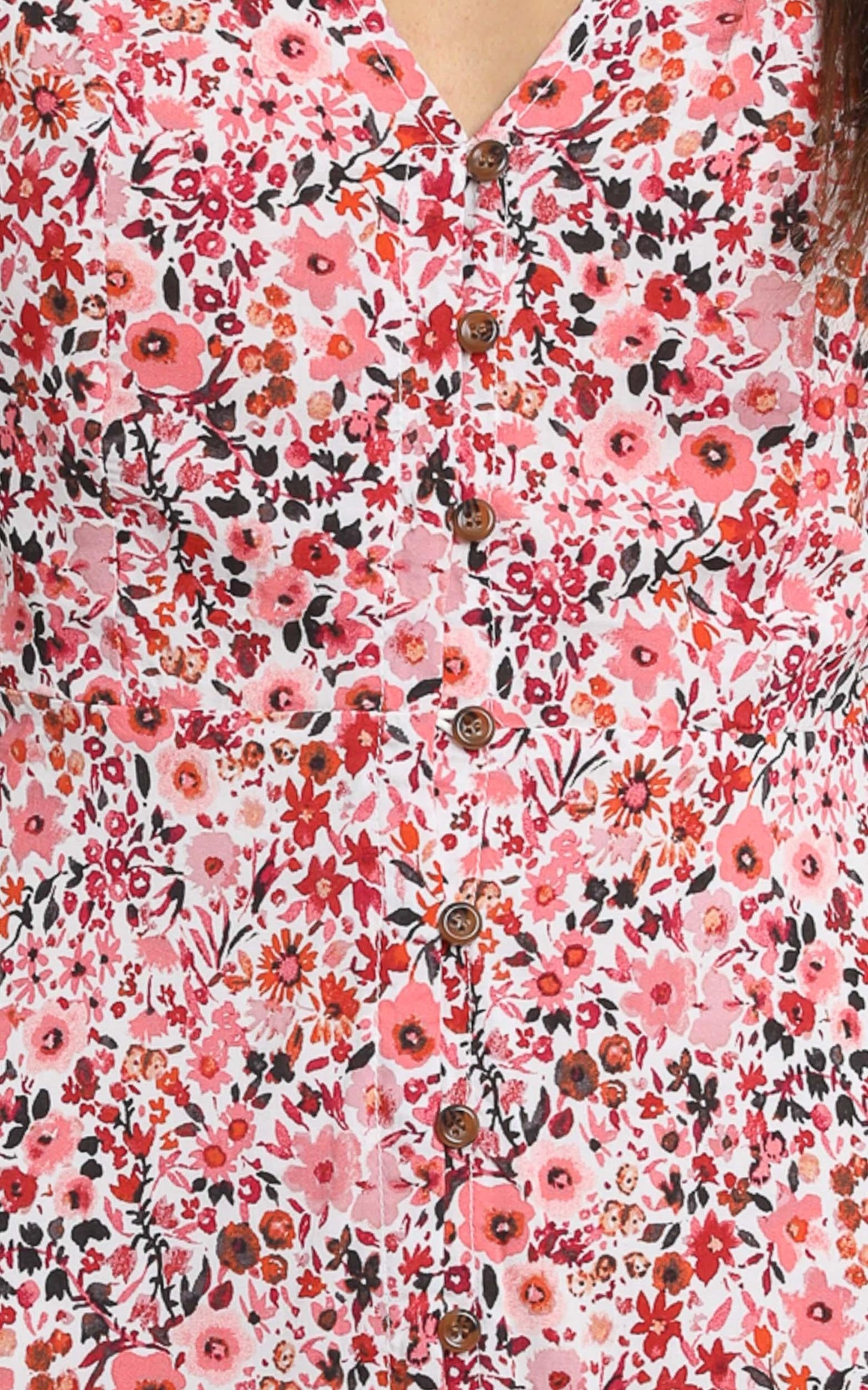 Amira Dress in Pink Floral