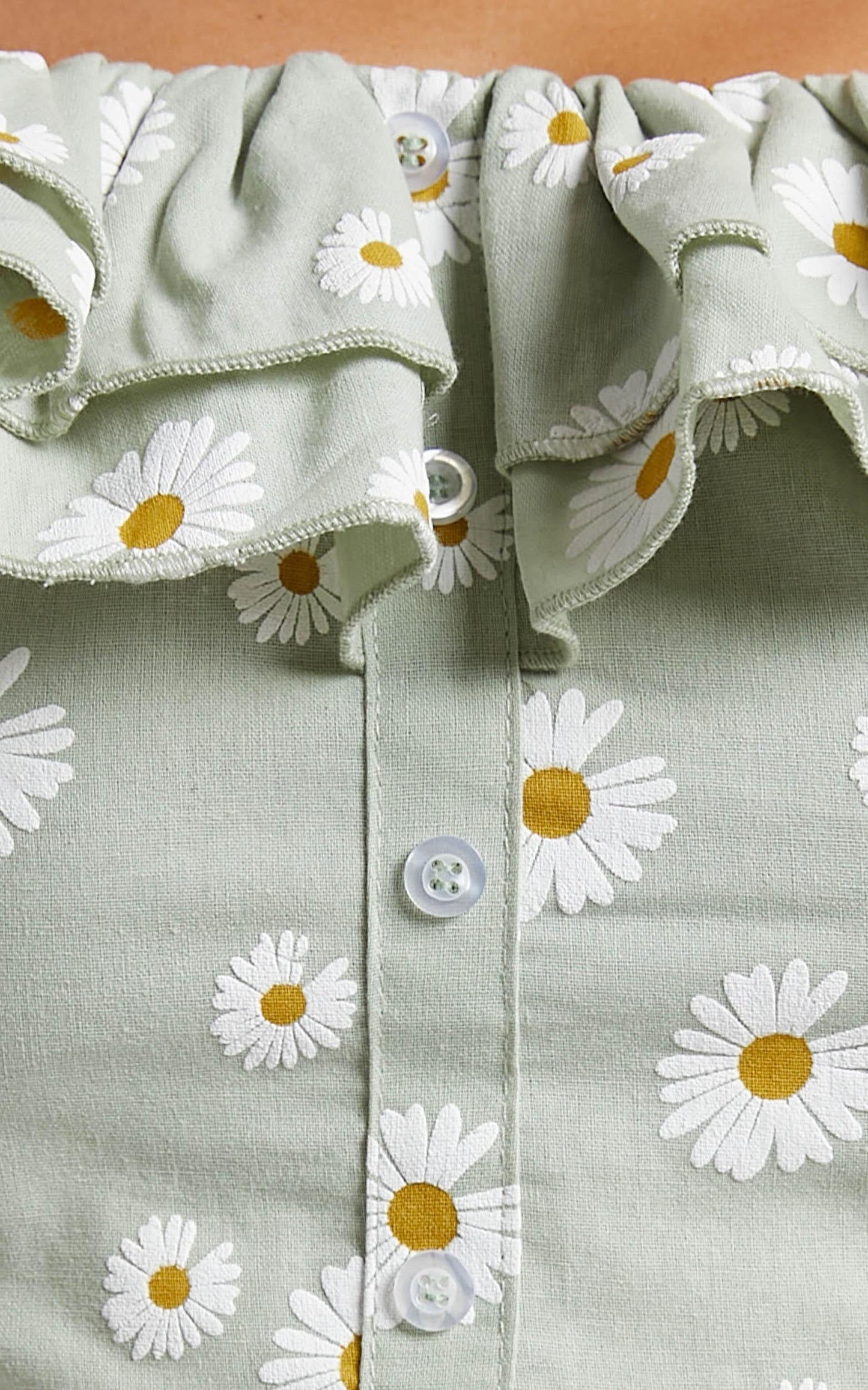 Amorette Top in Sage Daisies