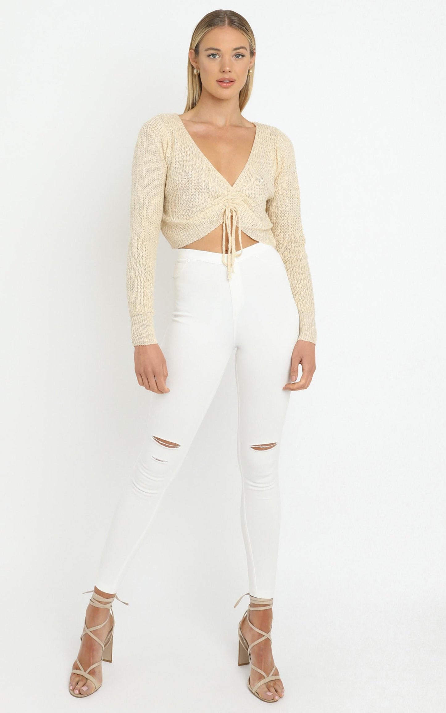Anamarie Knit Top in Beige