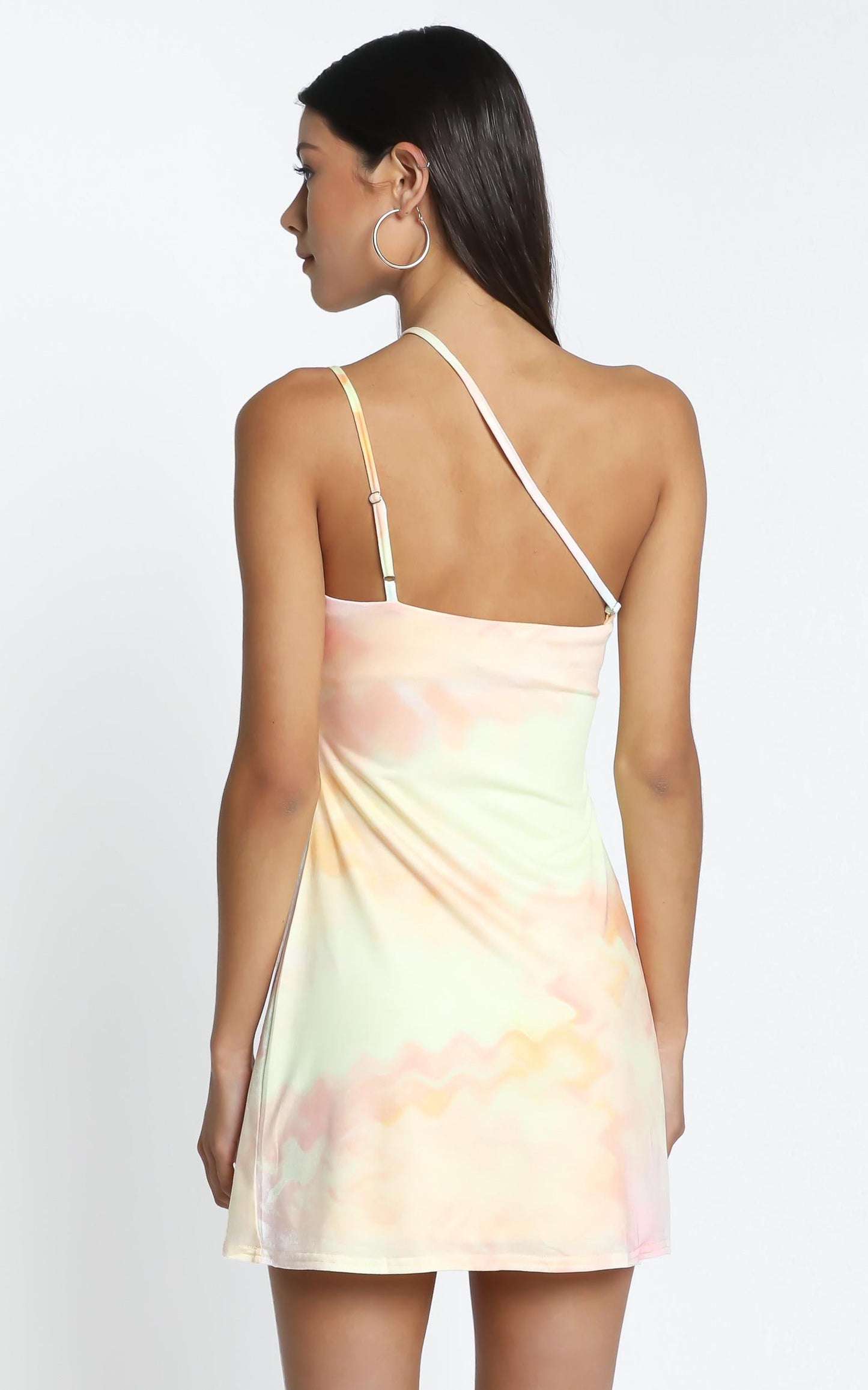Anastasia Slip dress in Yellow Tie Dye