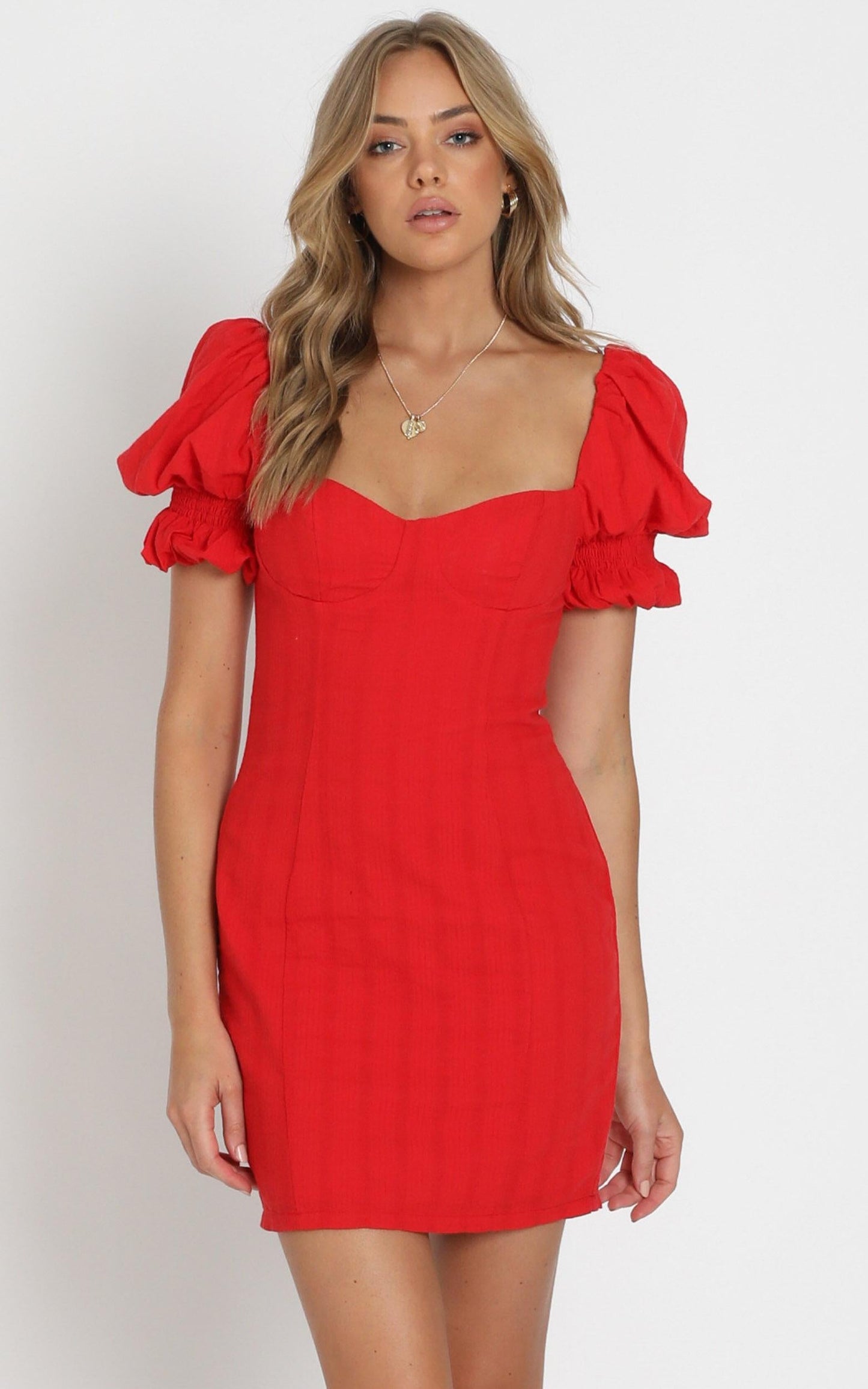 Anders Mini Dress in Red