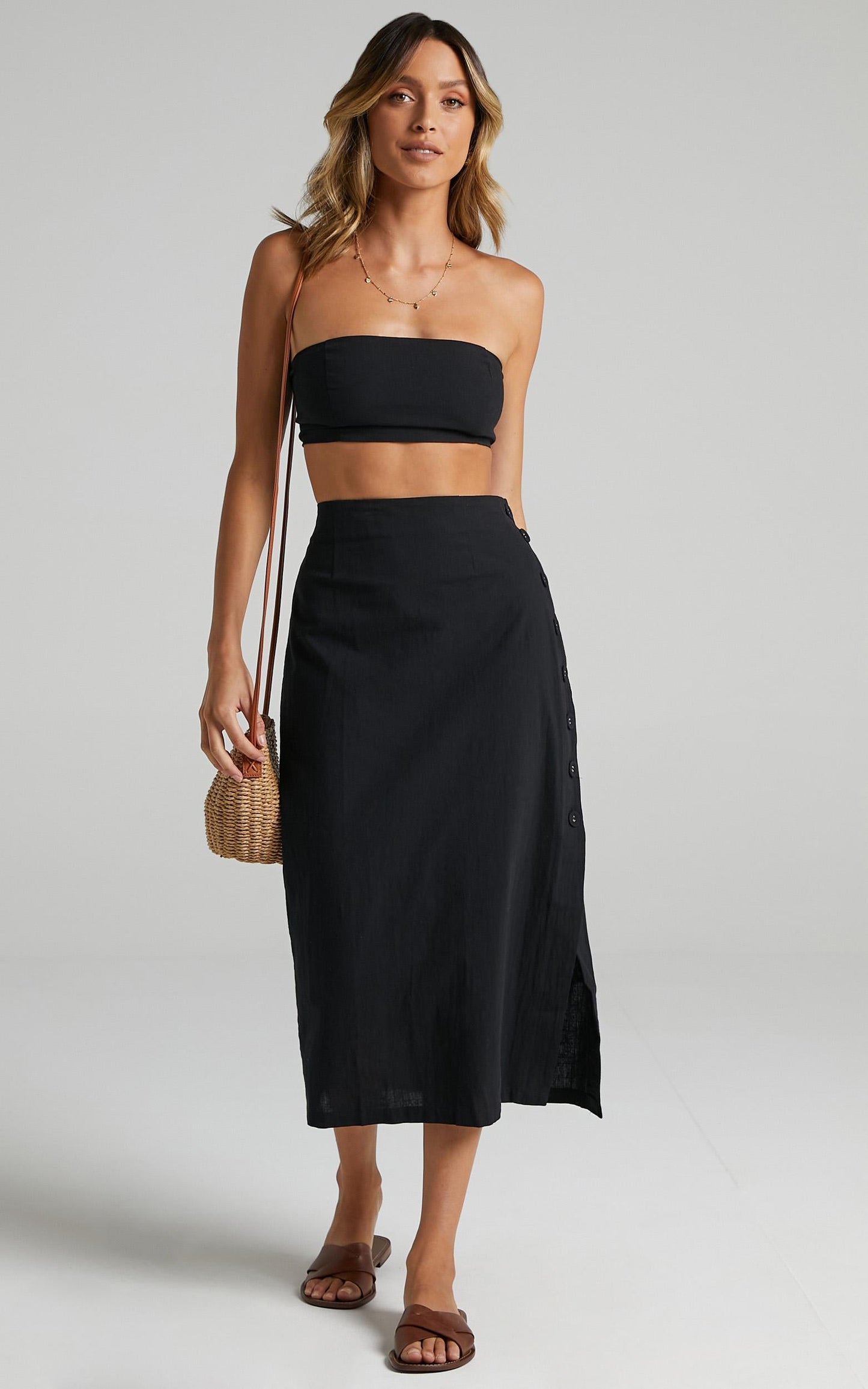 Andra Two Piece Set in Black