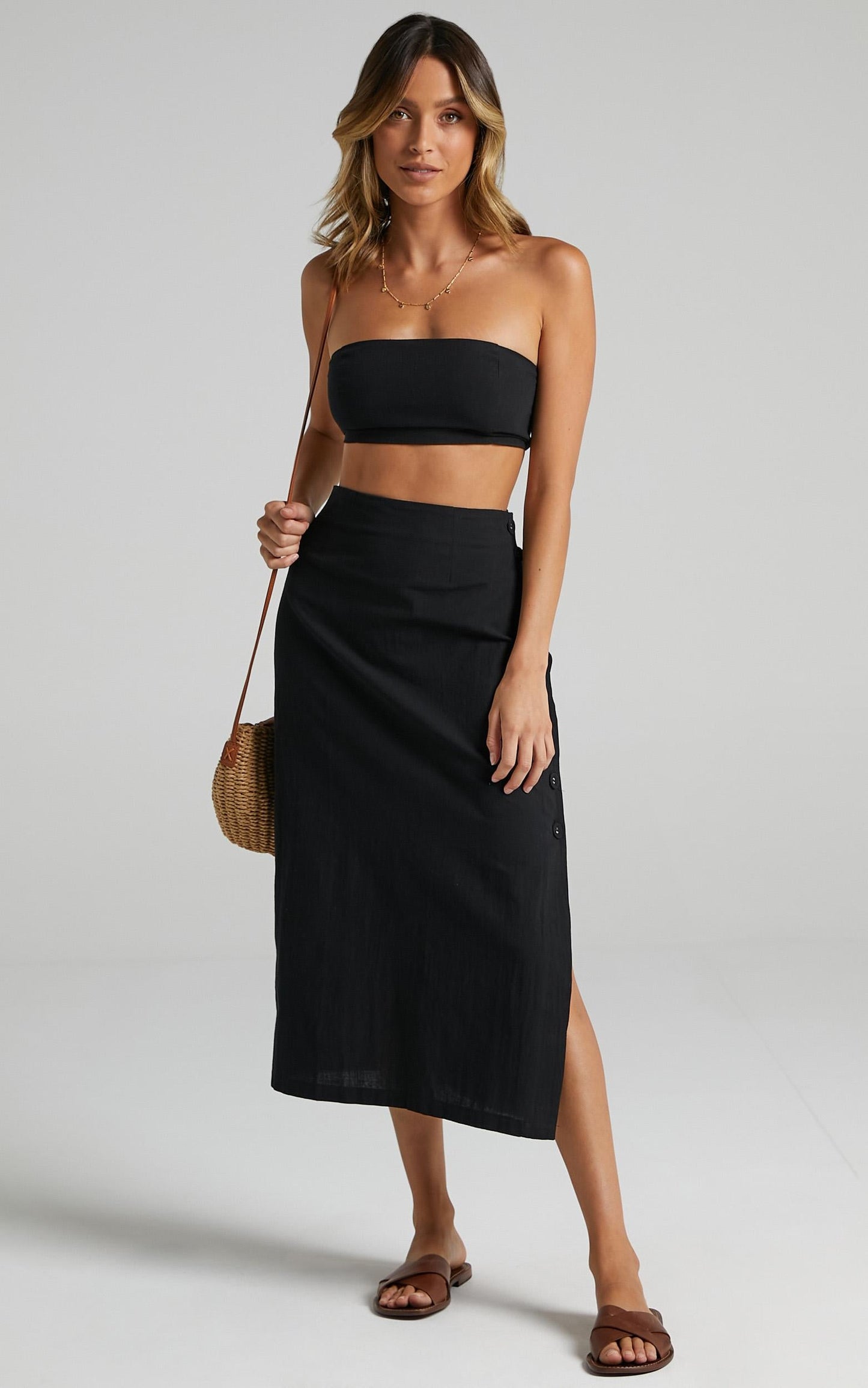 Andra Two Piece Set in Black