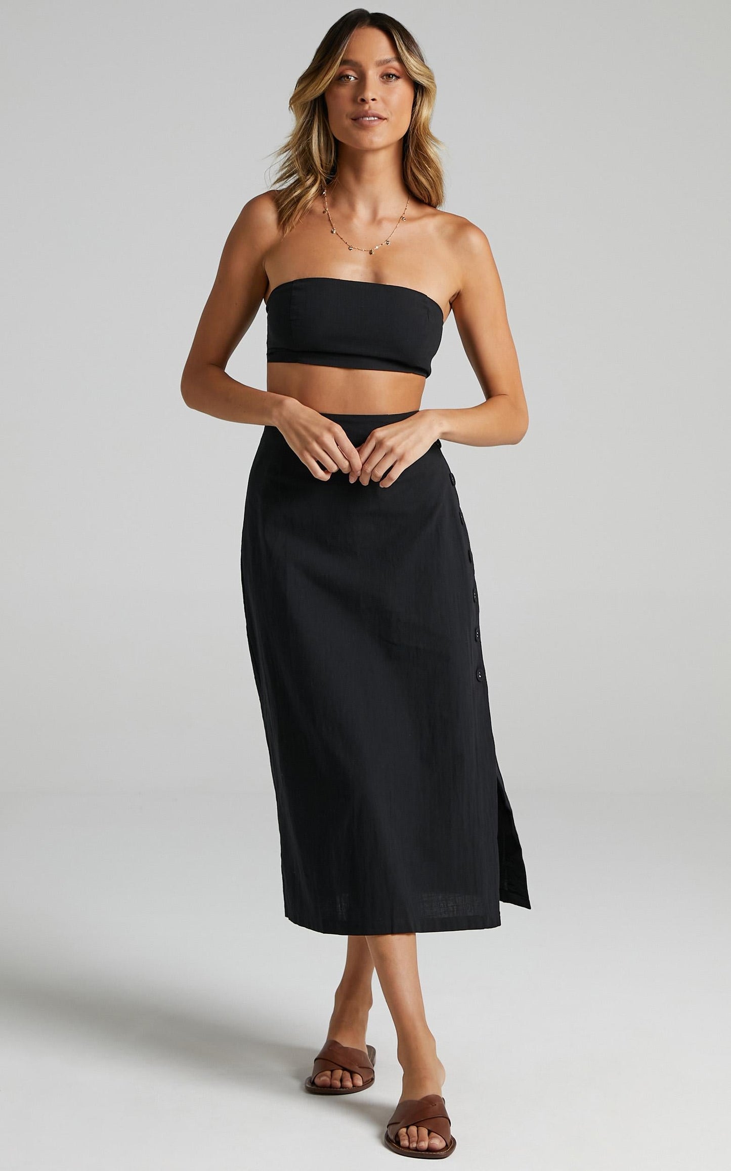 Andra Two Piece Set in Black