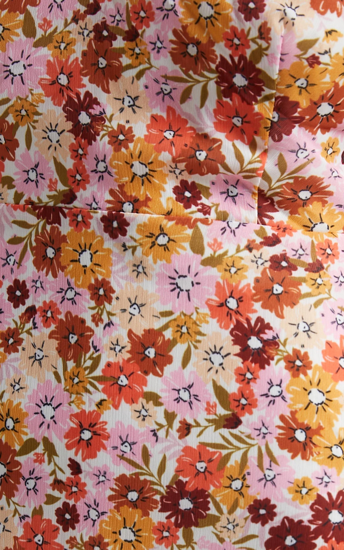 Andrea Long Sleeve Mini Dress in Sahara Ditsy Floral