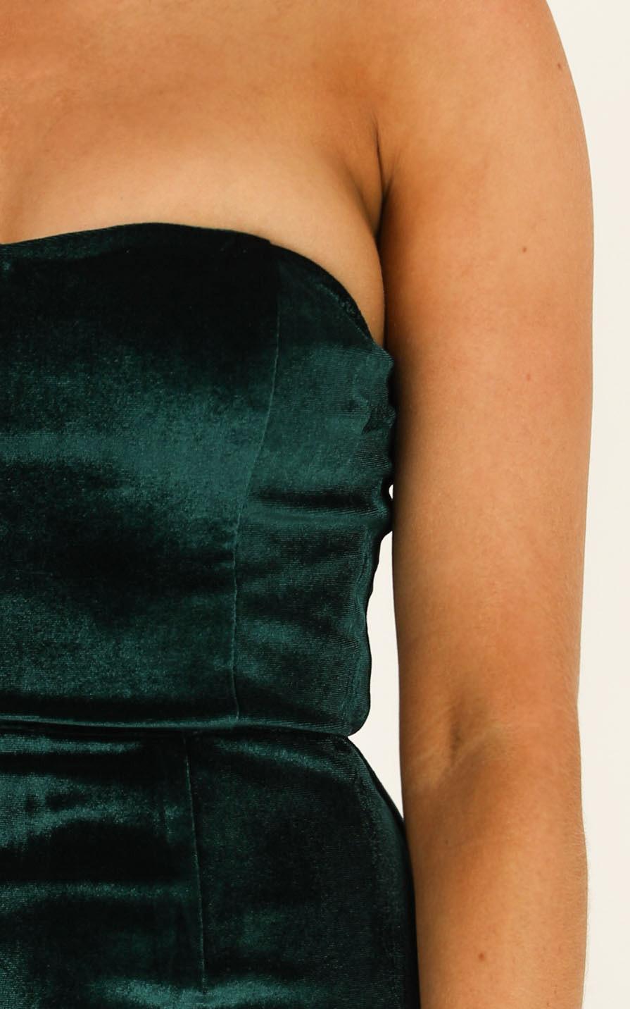 Angelic Love Dress In Teal Velvet