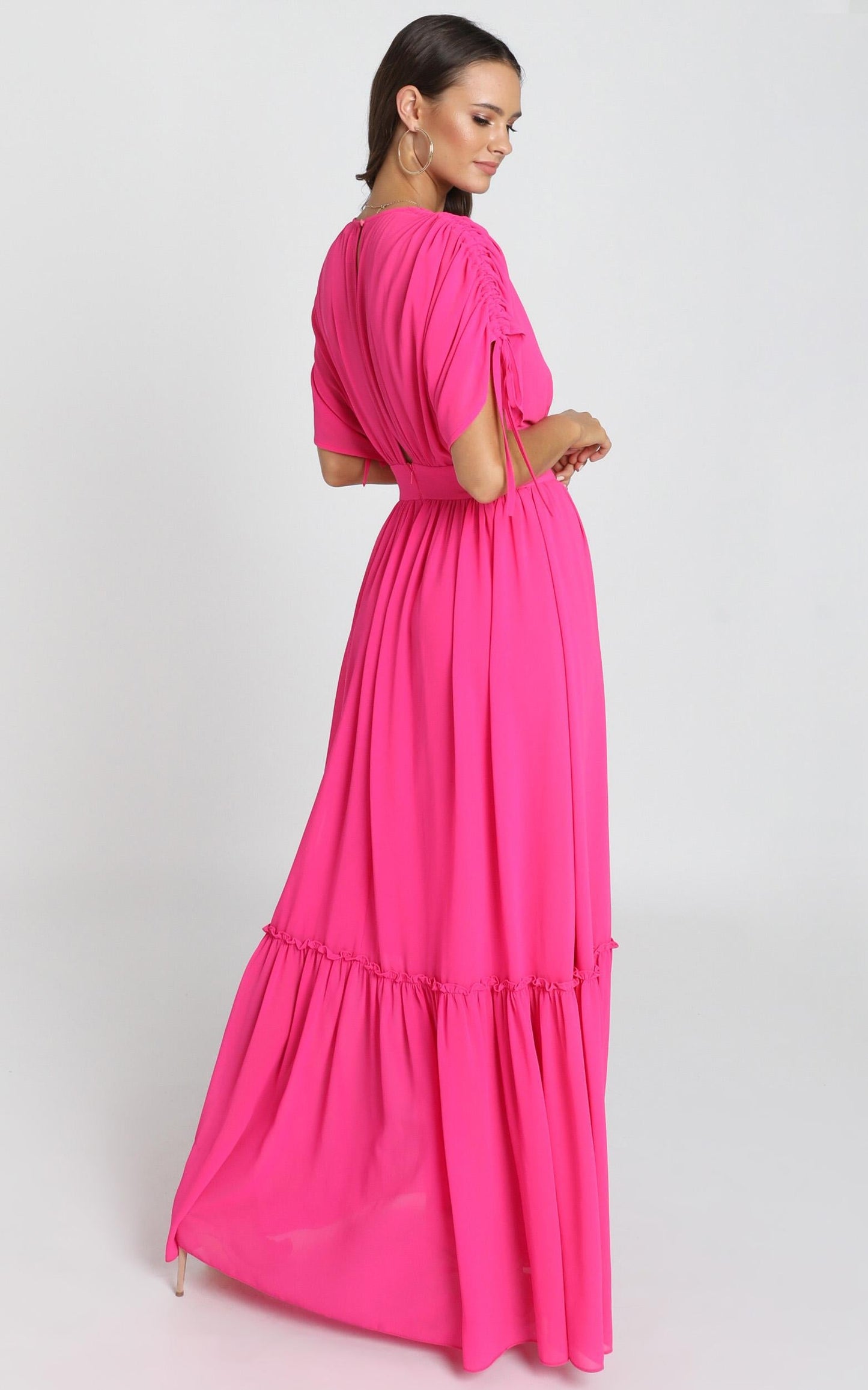 Angelic Dream Maxi Dress In hot pink