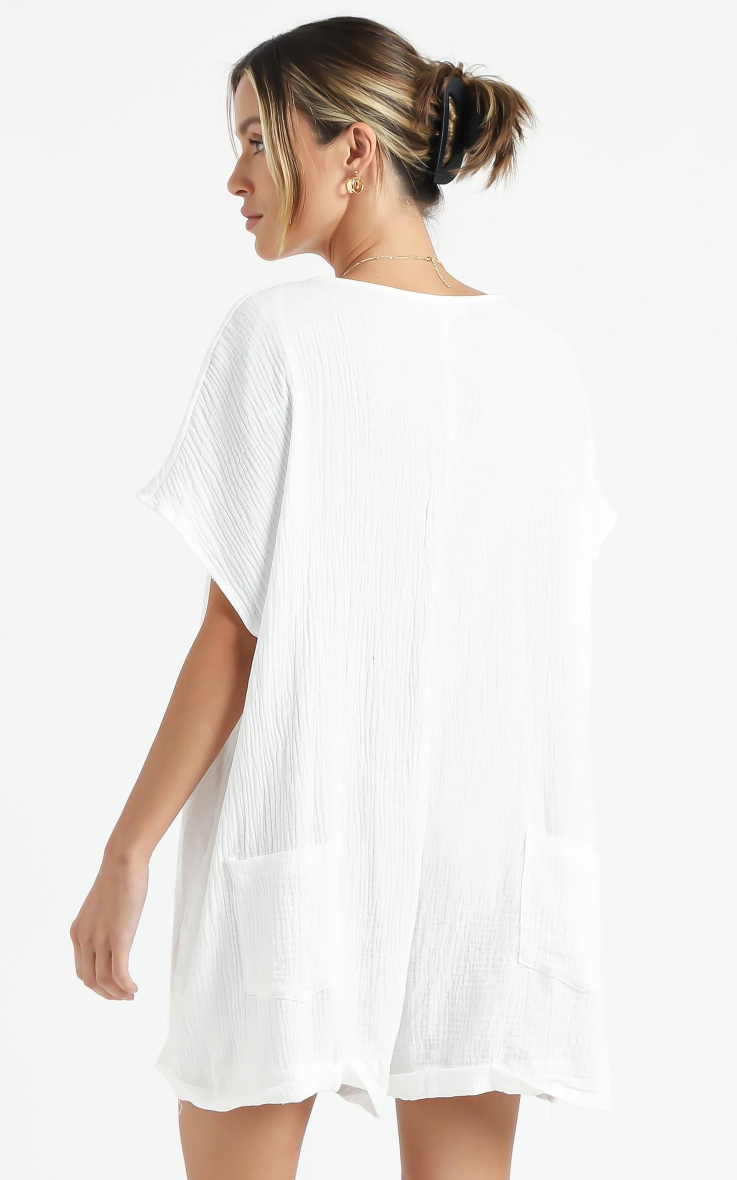 Angelie Playsuit in White
