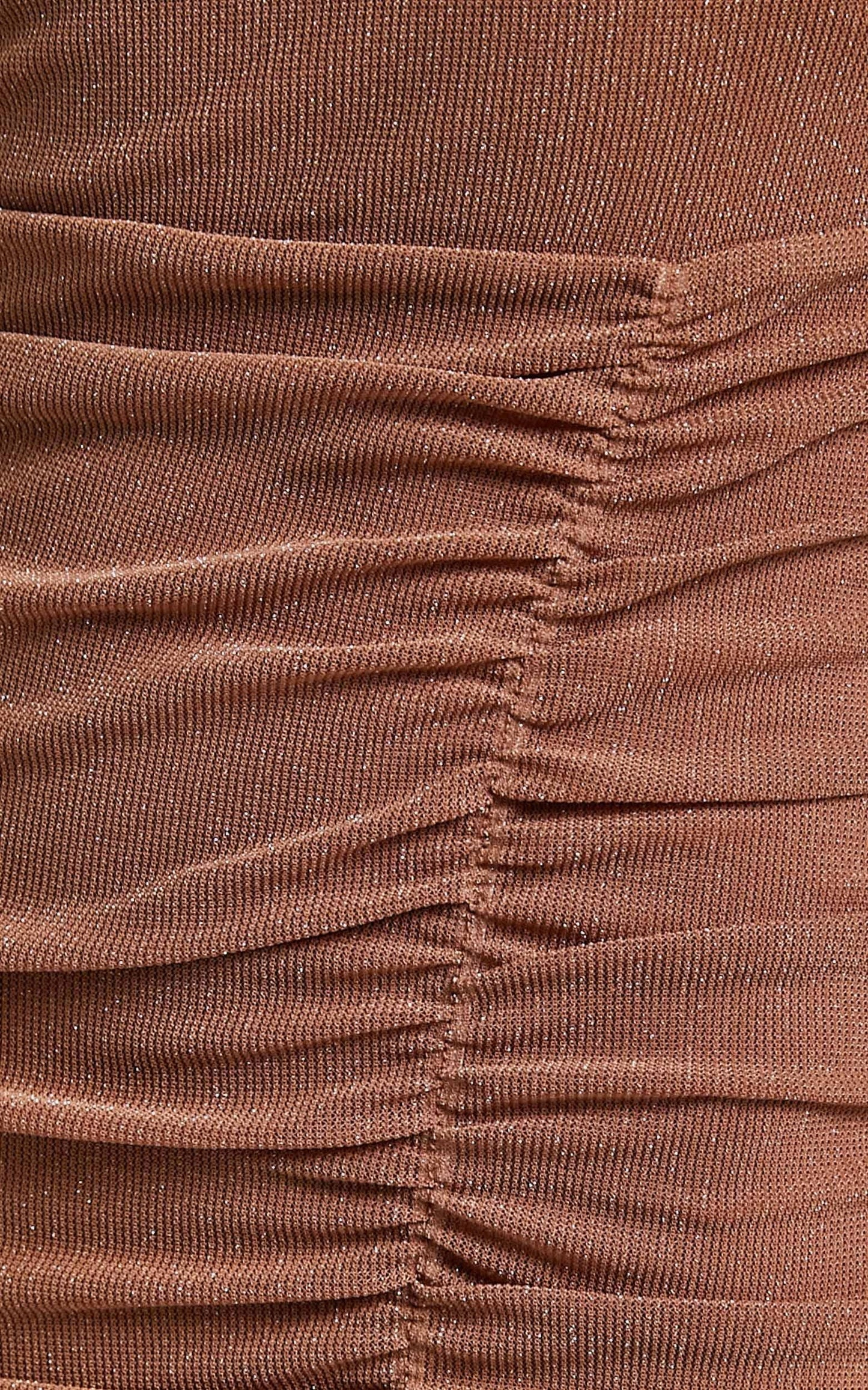 Annelie Dress in Tan Lurex
