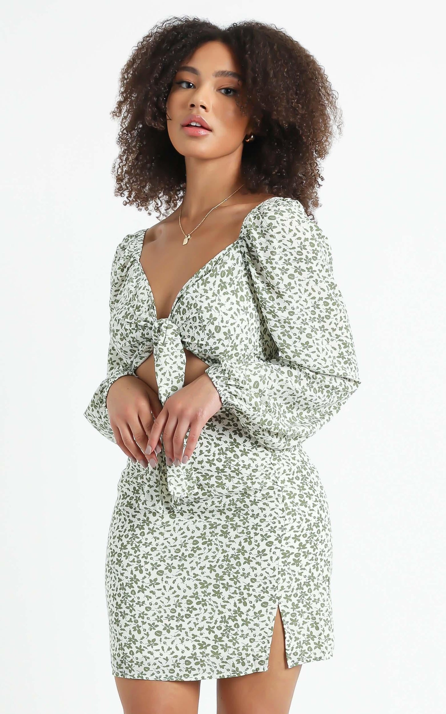 Another Era Two Piece Set In White Floral