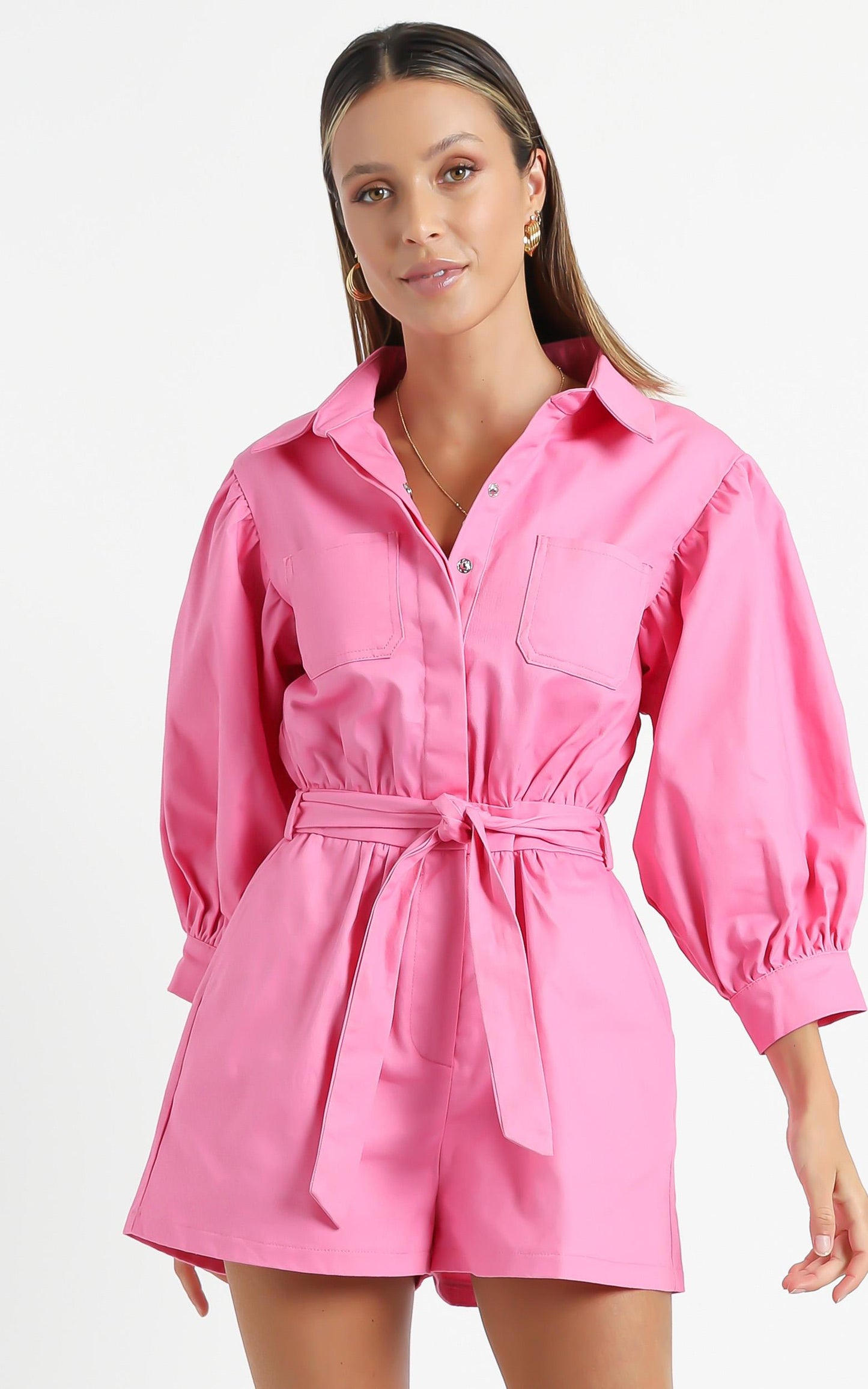 Aoko Playsuit in Pink