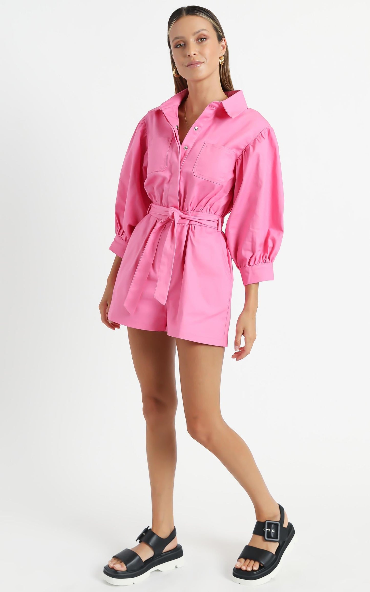 Aoko Playsuit in Pink