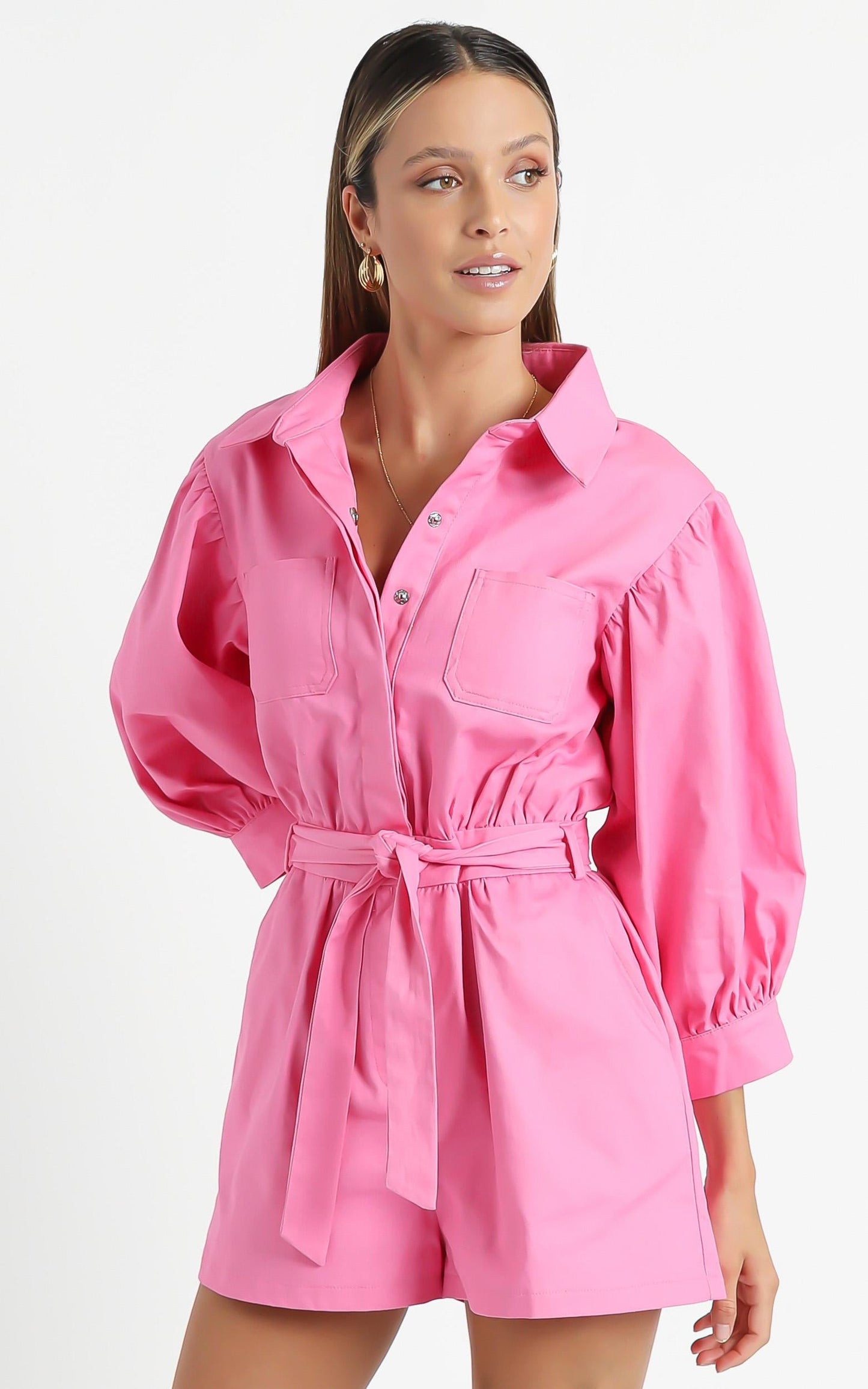 Aoko Playsuit in Pink
