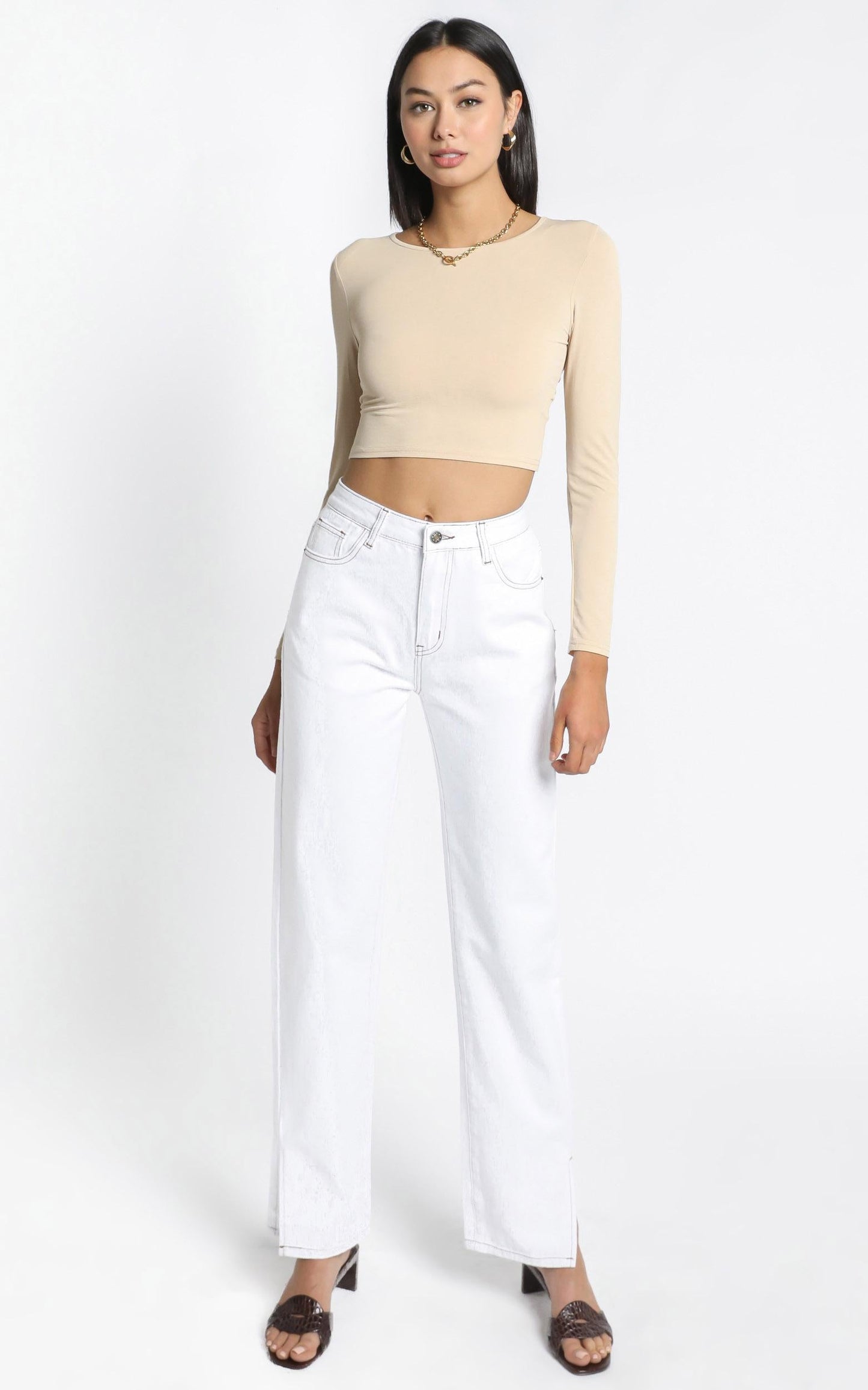 Arabella Top in Beige
