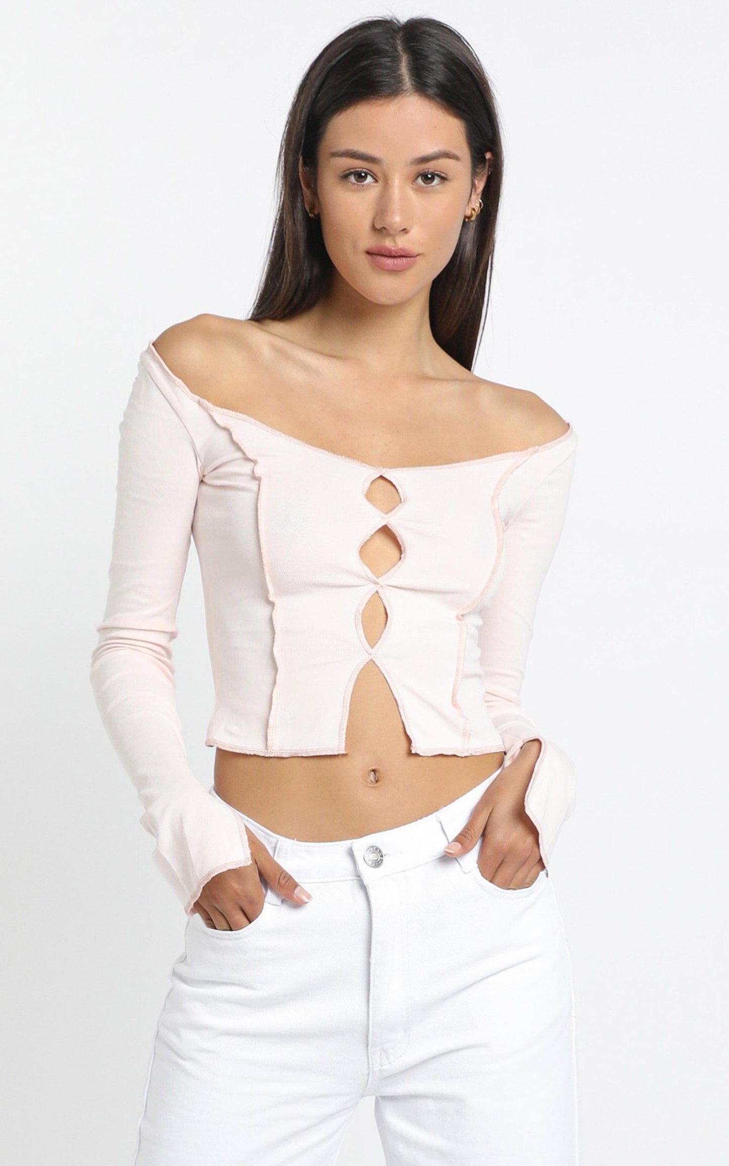 Aramis Top in Pale Pink
