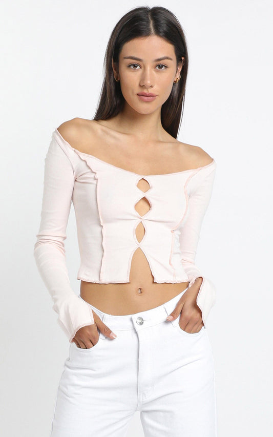 Aramis Top in Pale Pink
