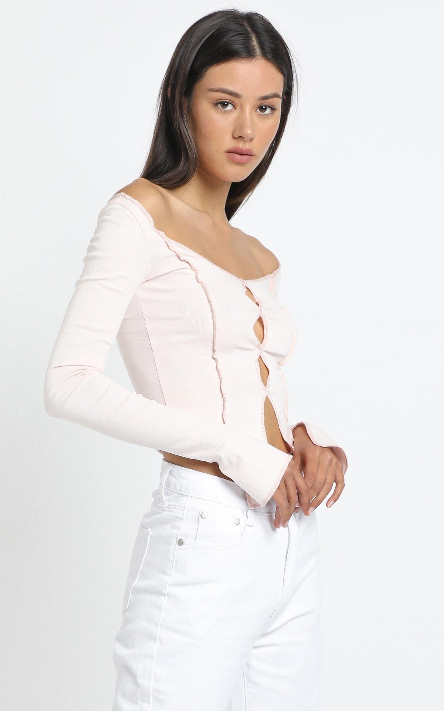 Aramis Top in Pale Pink