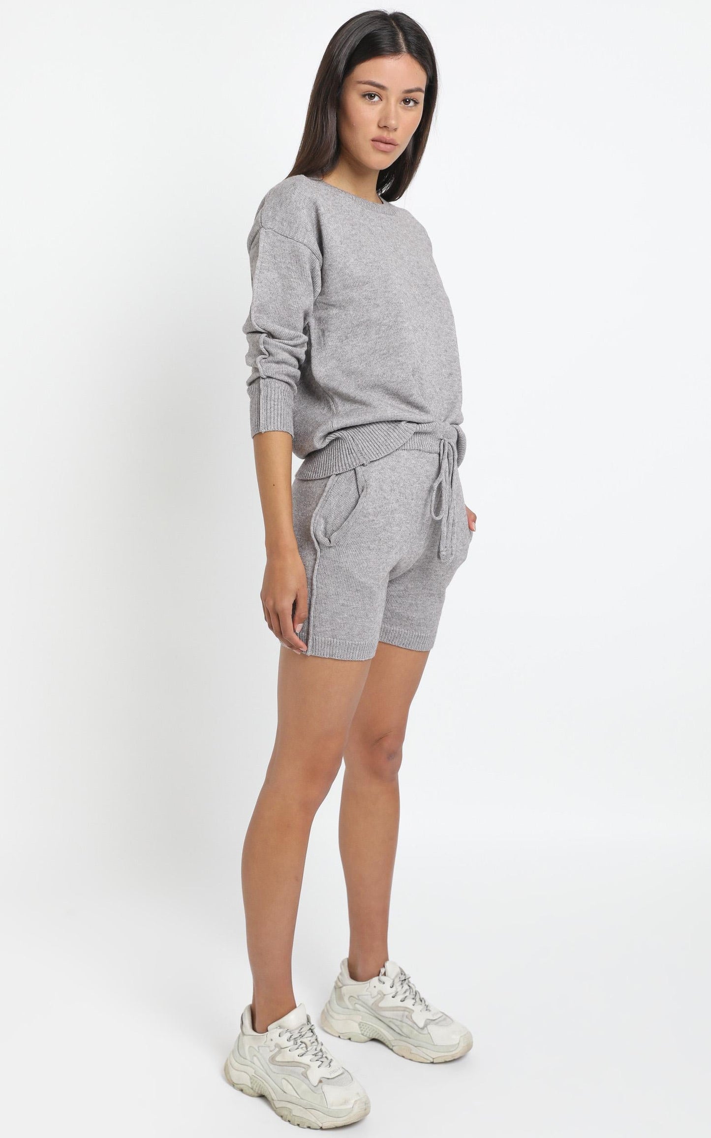 Arcadia Knit Top in Grey