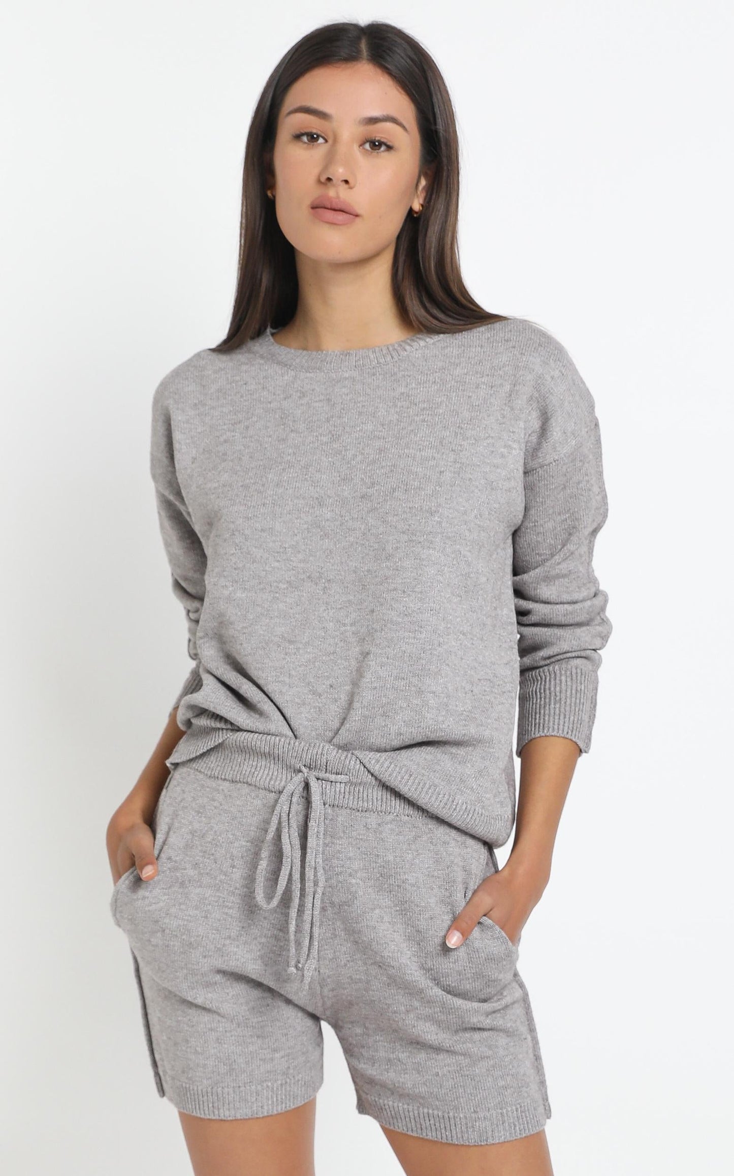 Arcadia Knit Top in Grey