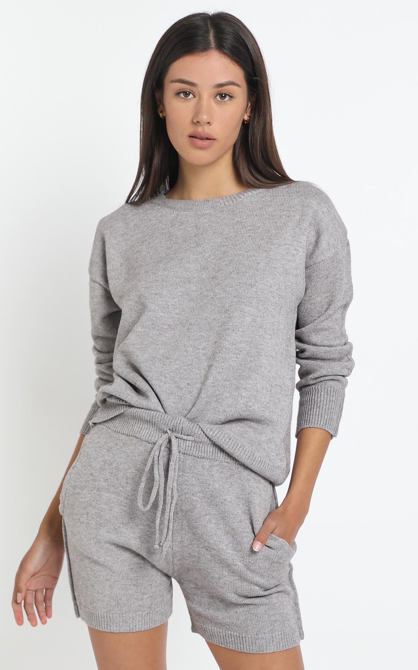 Arcadia Knit Top in Grey