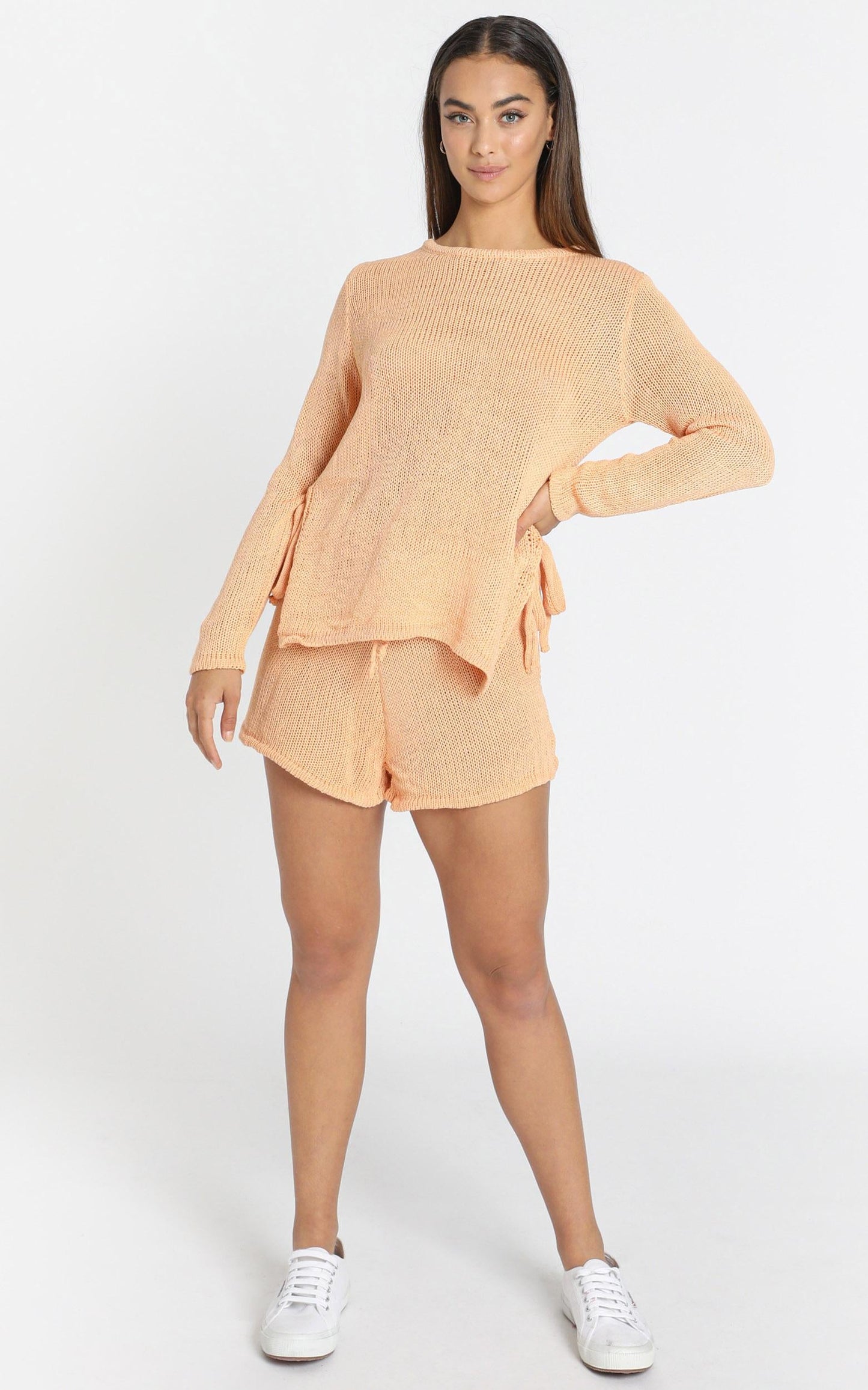 Ardal Two Piece Set in Peach