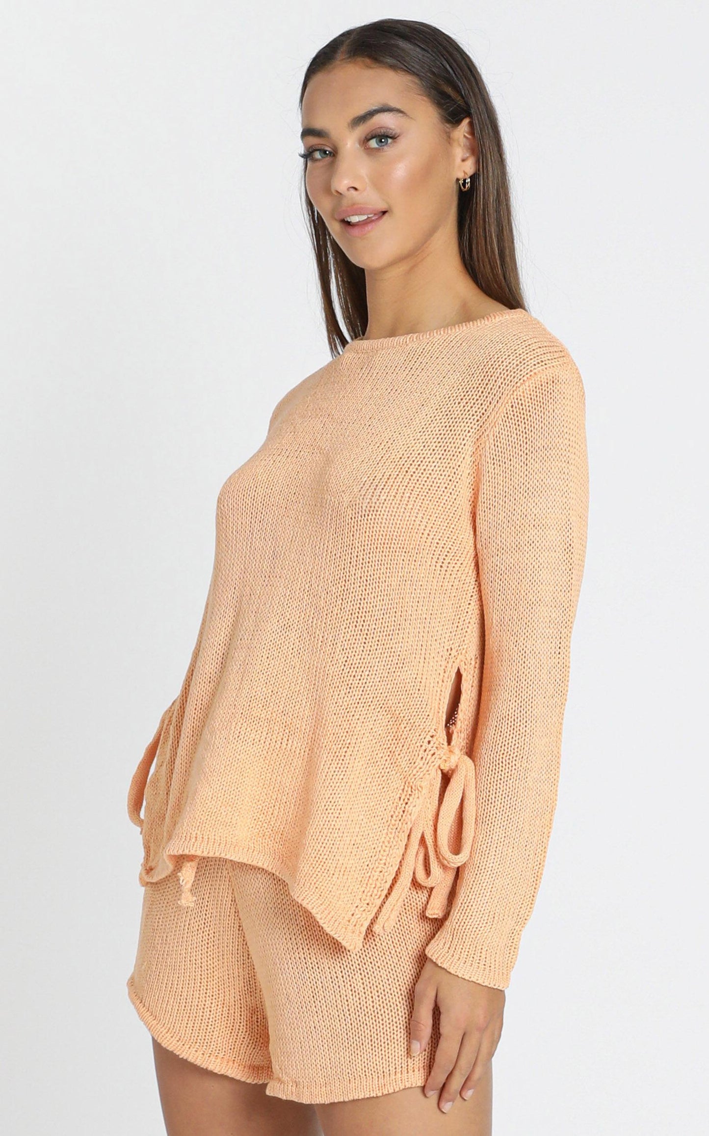 Ardal Two Piece Set in Peach