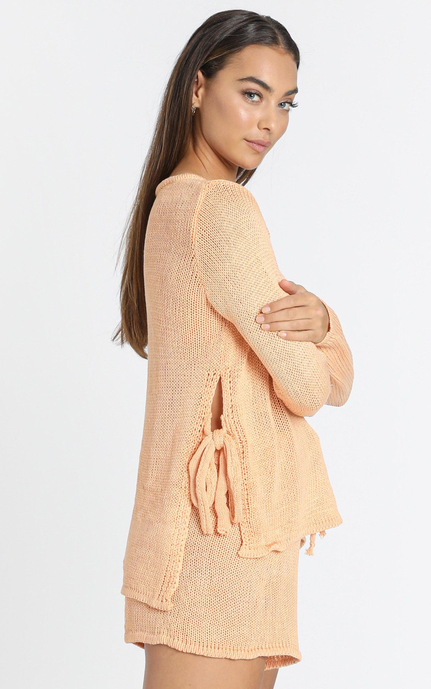 Ardal Two Piece Set in Peach