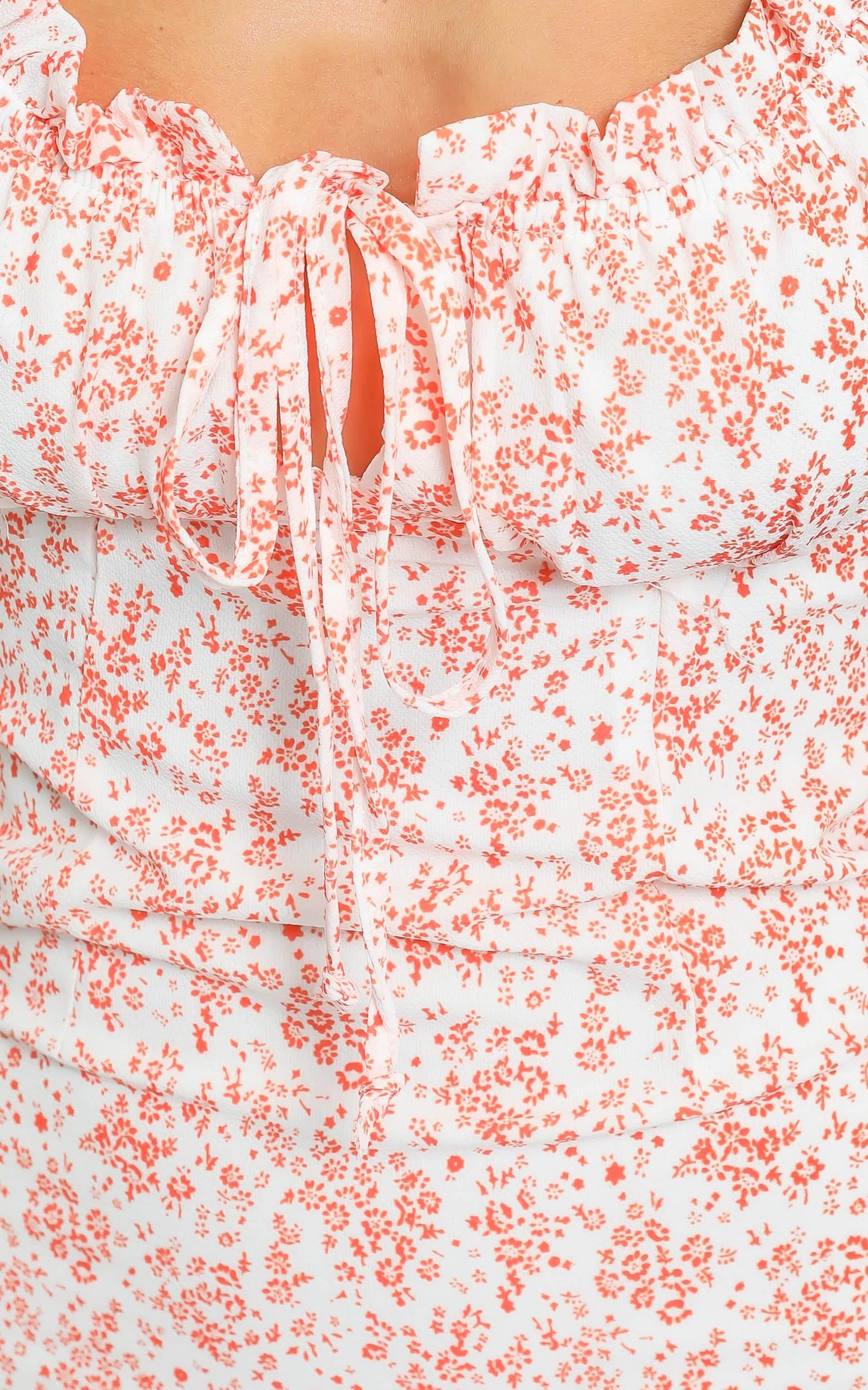Arely Dress in Red Floral