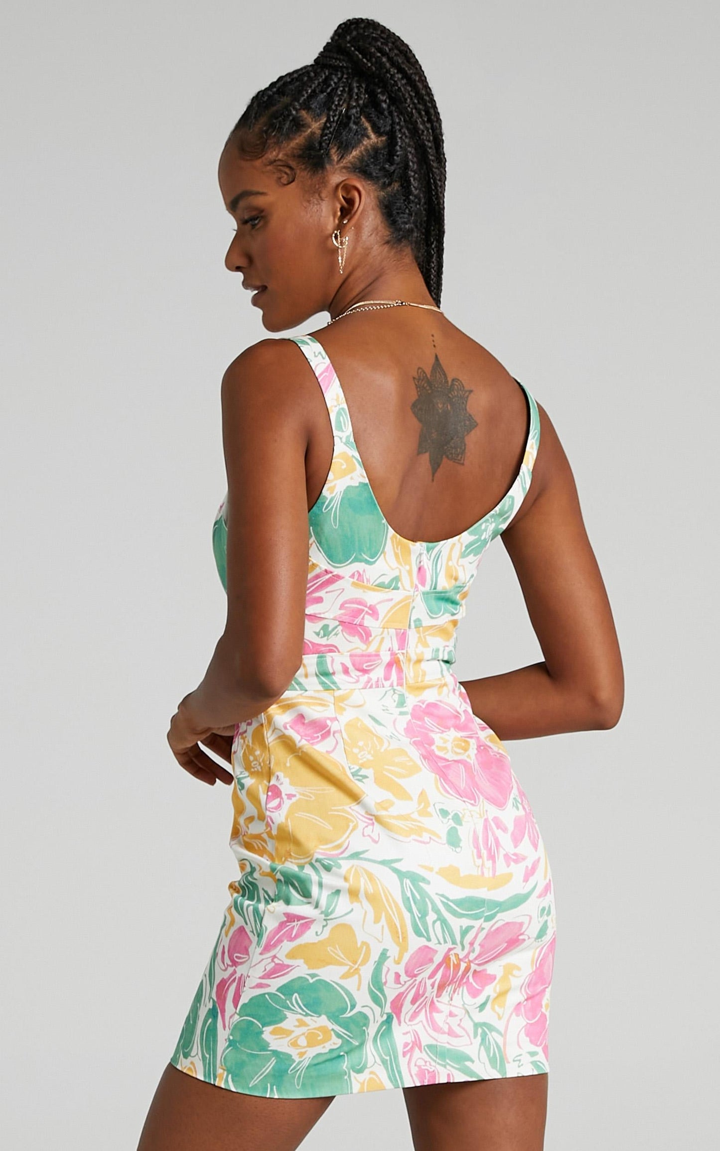 Argel Dress in Electric Floral