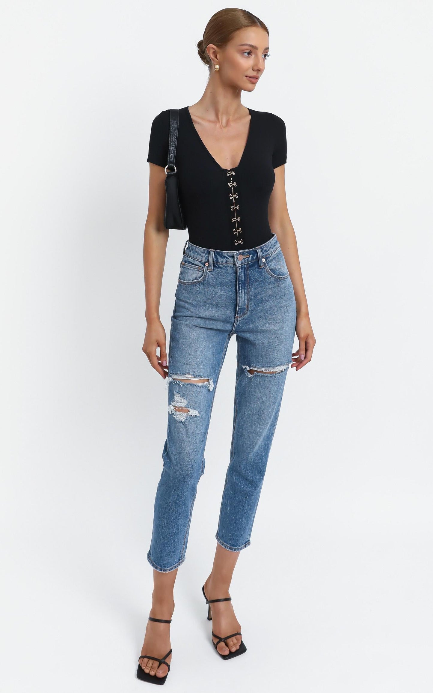 Ariadne Bodysuit in Black