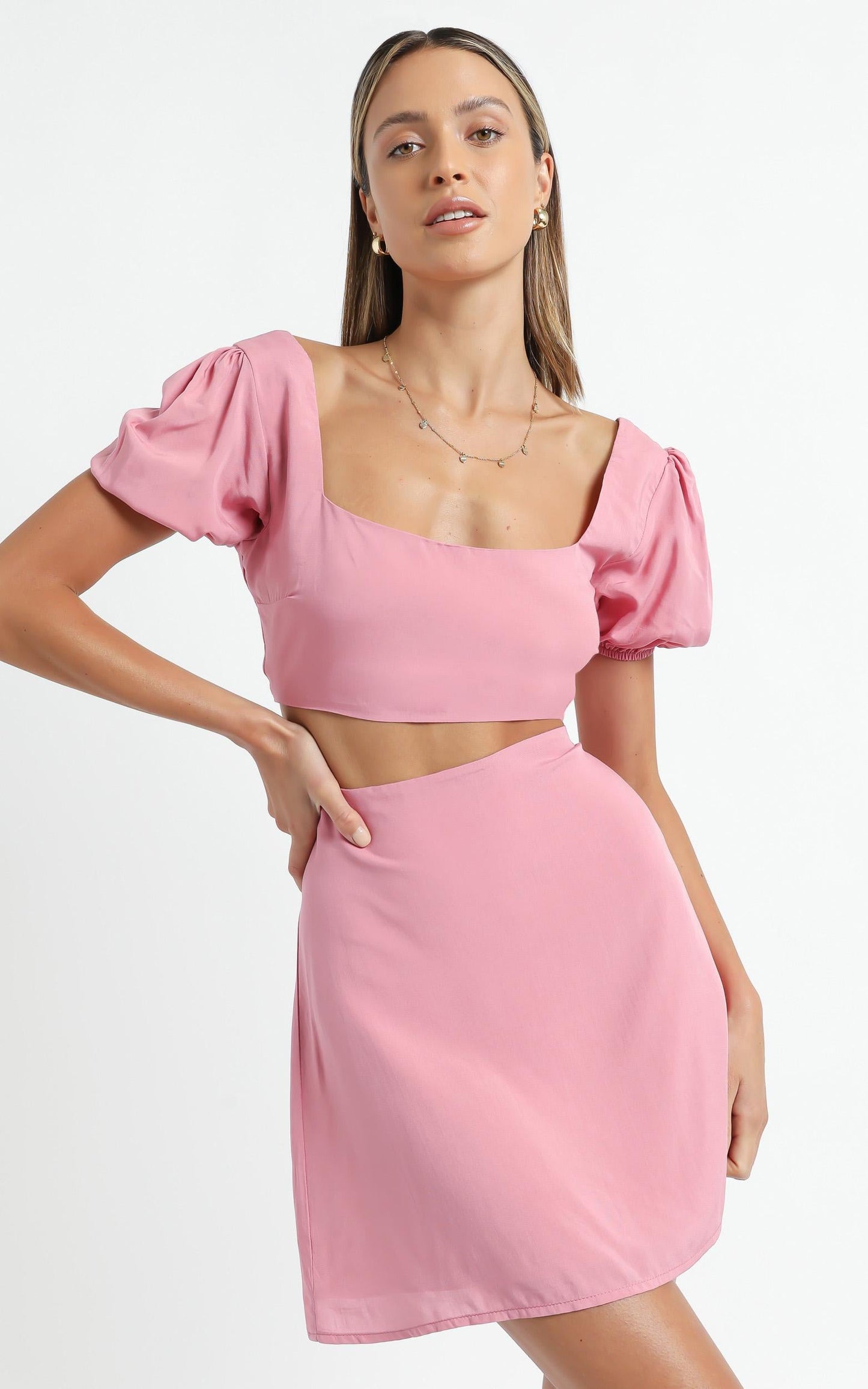Artemis Two Piece Set in Pink