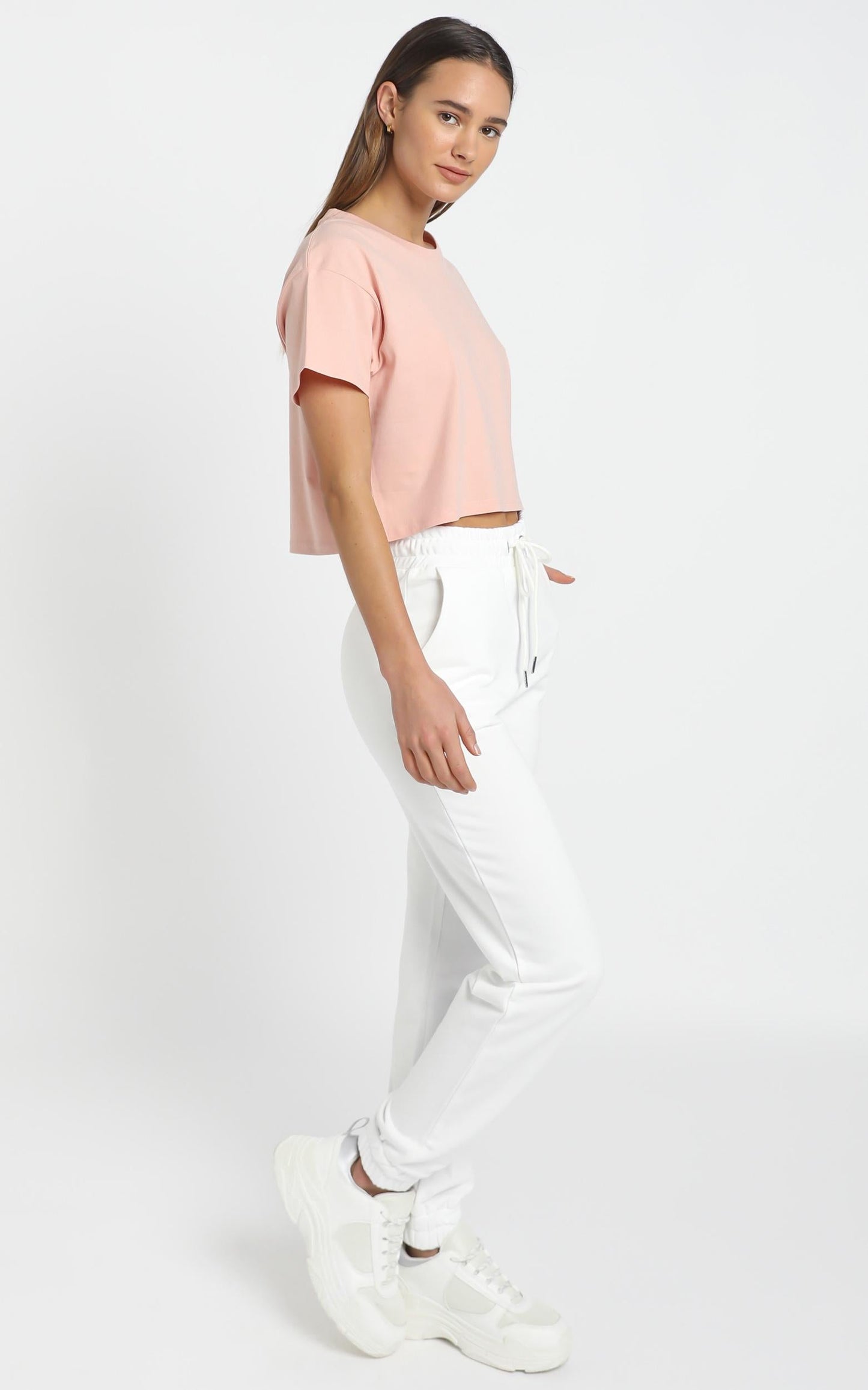 AS Colour - Crop Tee in Pale Pink