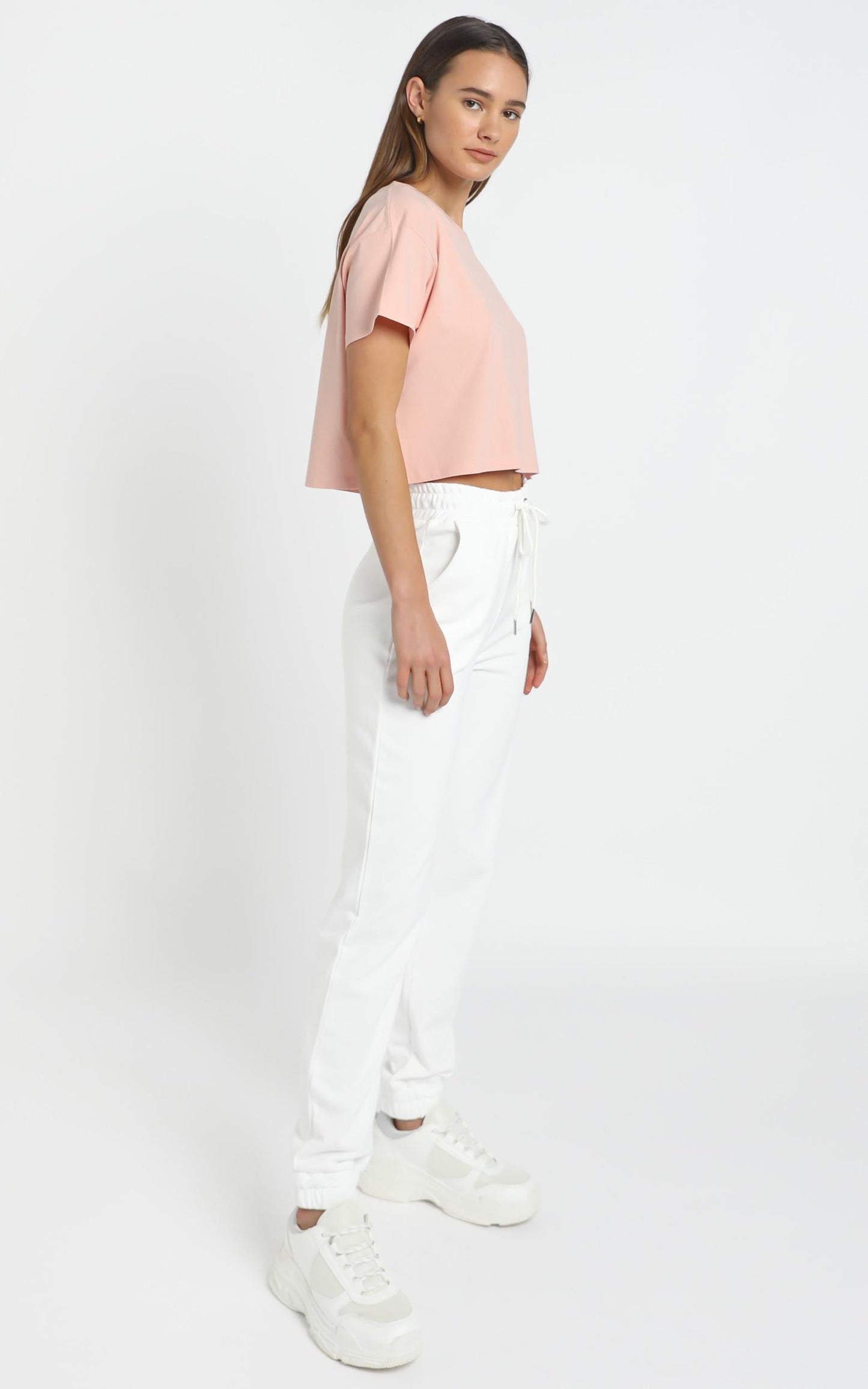 AS Colour - Crop Tee in Pale Pink