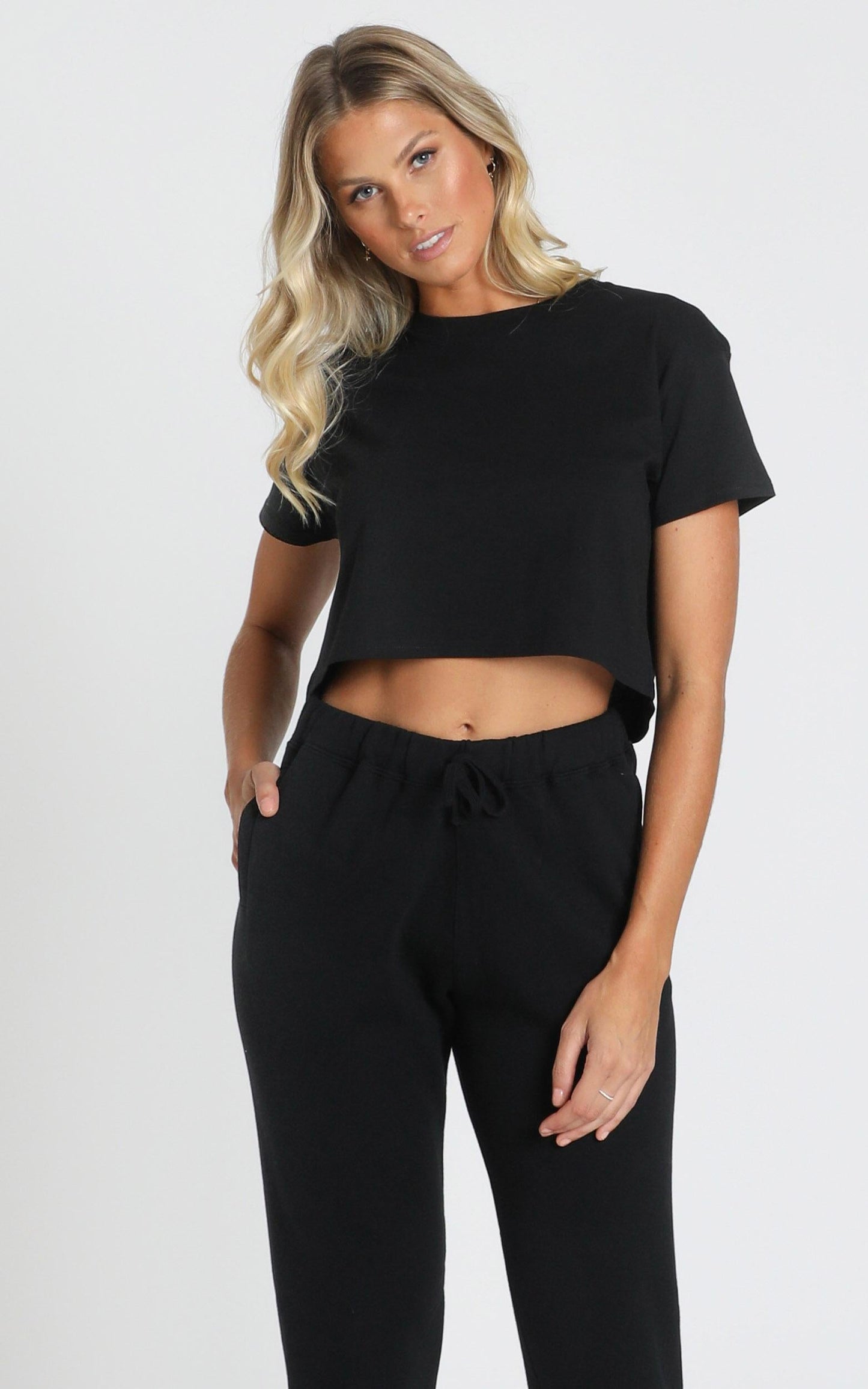 AS Colour - Crop Tee in Black