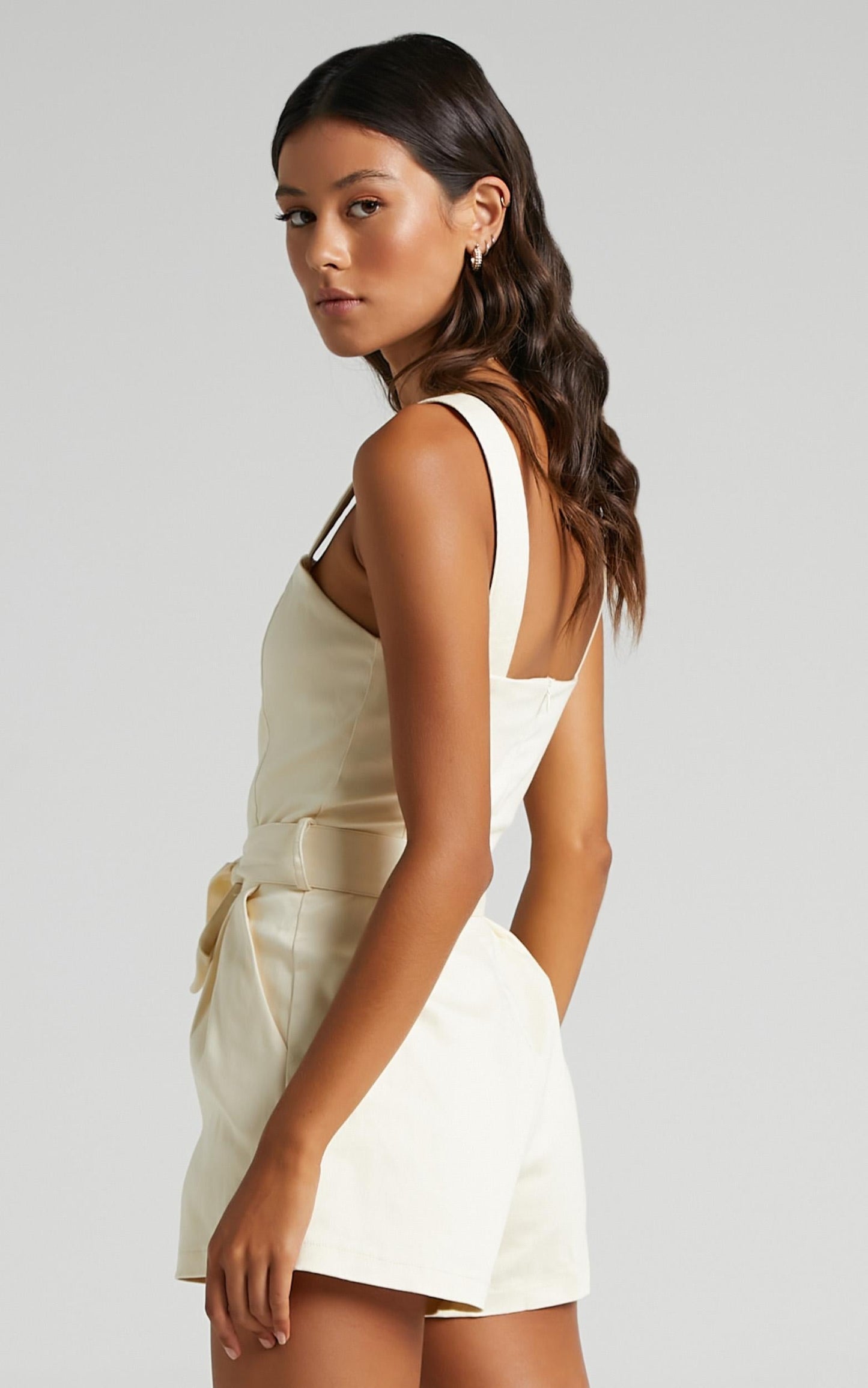 Aspatria Playsuit in Beige