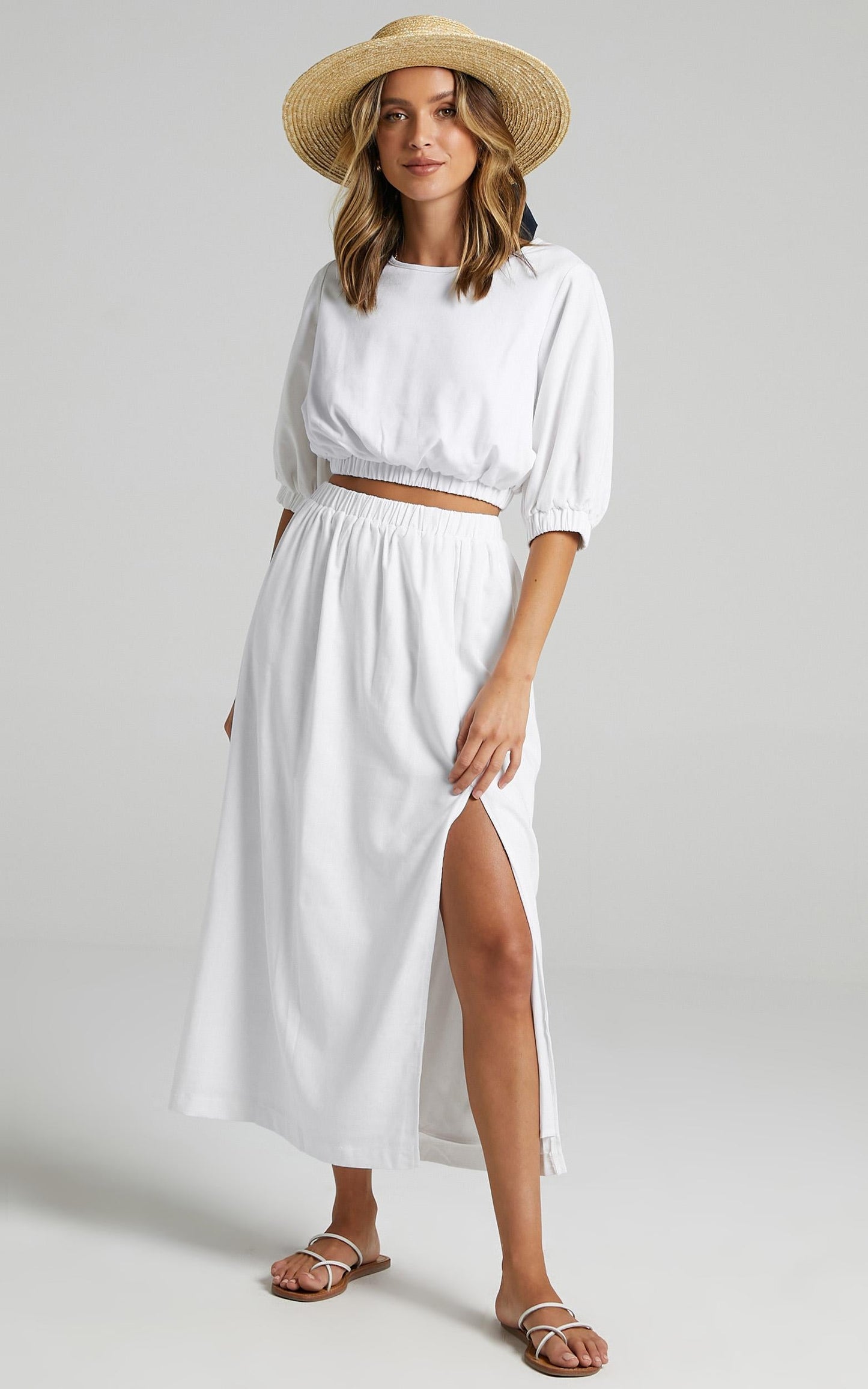 Asta Two Piece set in White