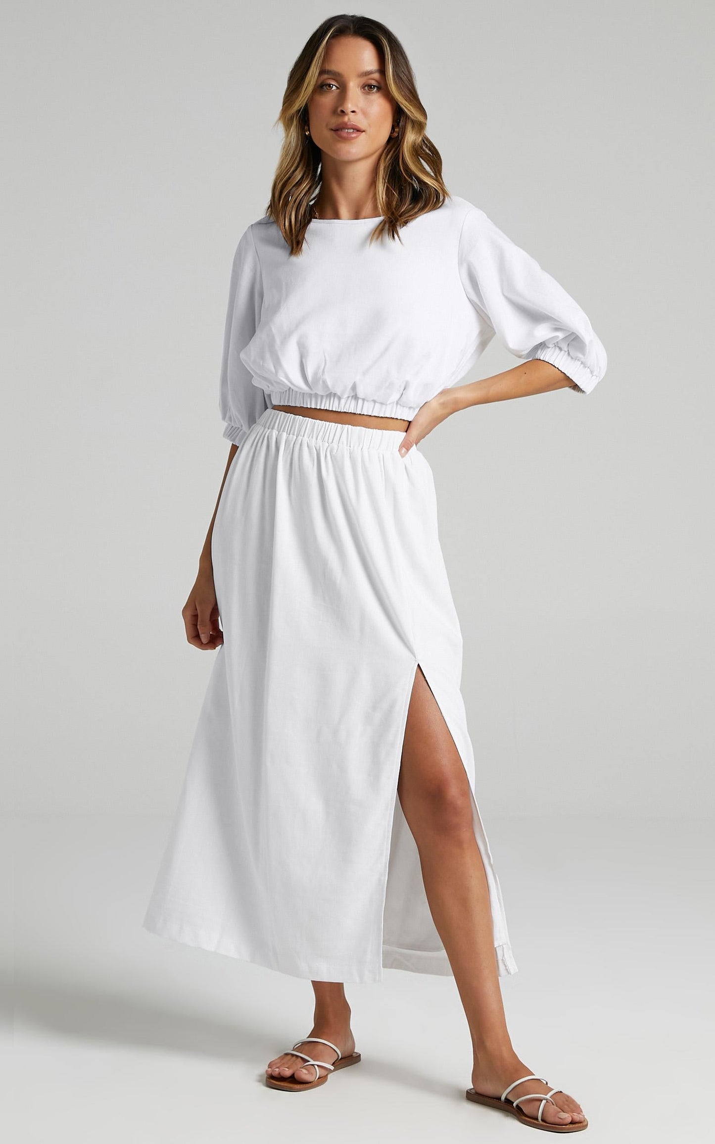 Asta Two Piece set in White