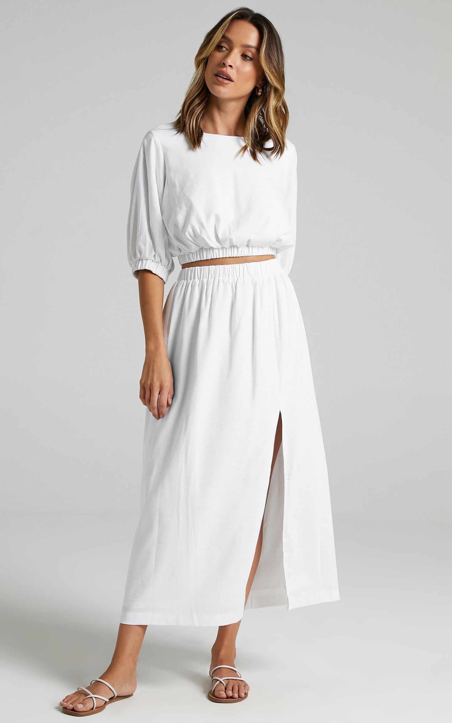 Asta Two Piece set in White
