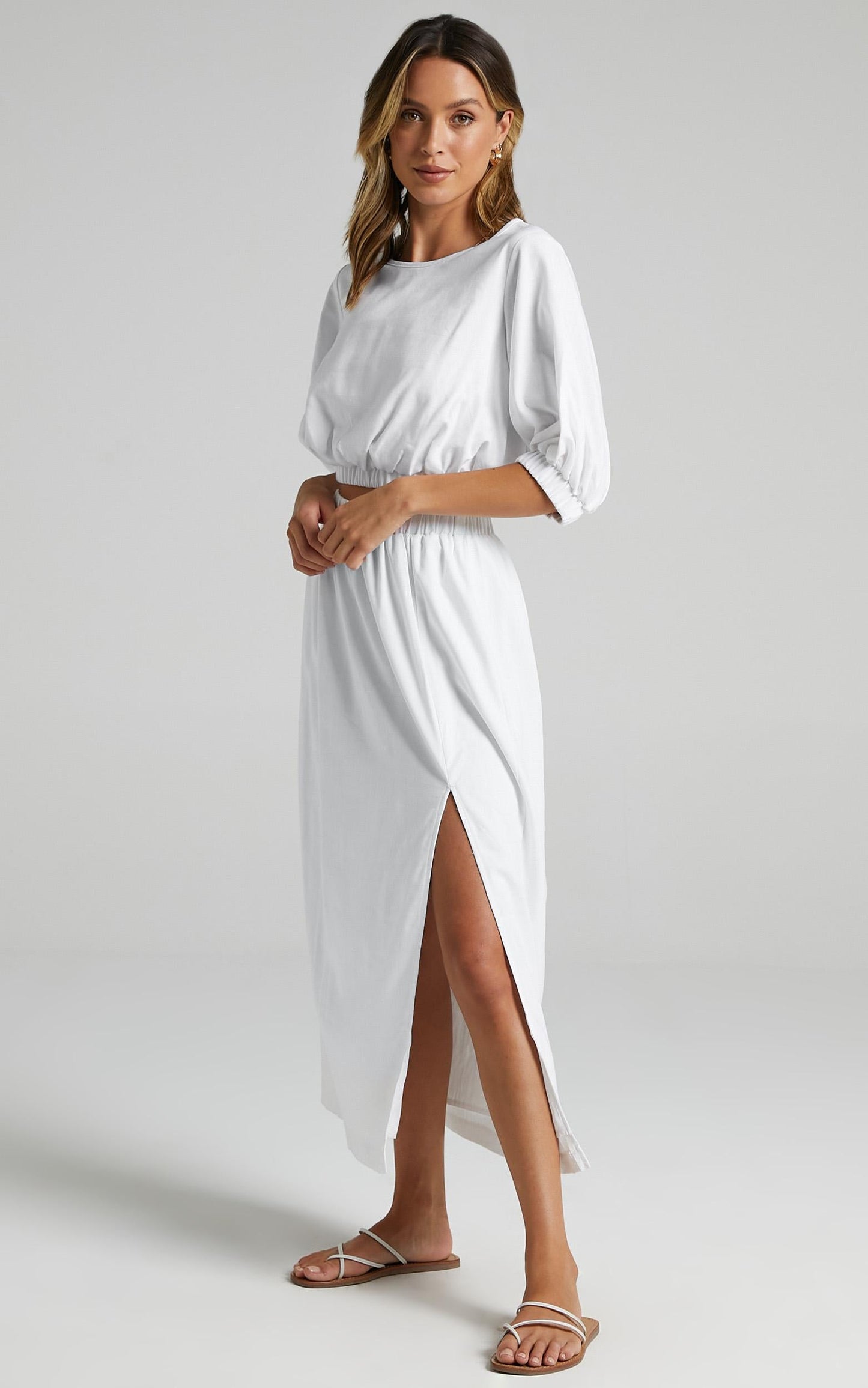 Asta Two Piece set in White