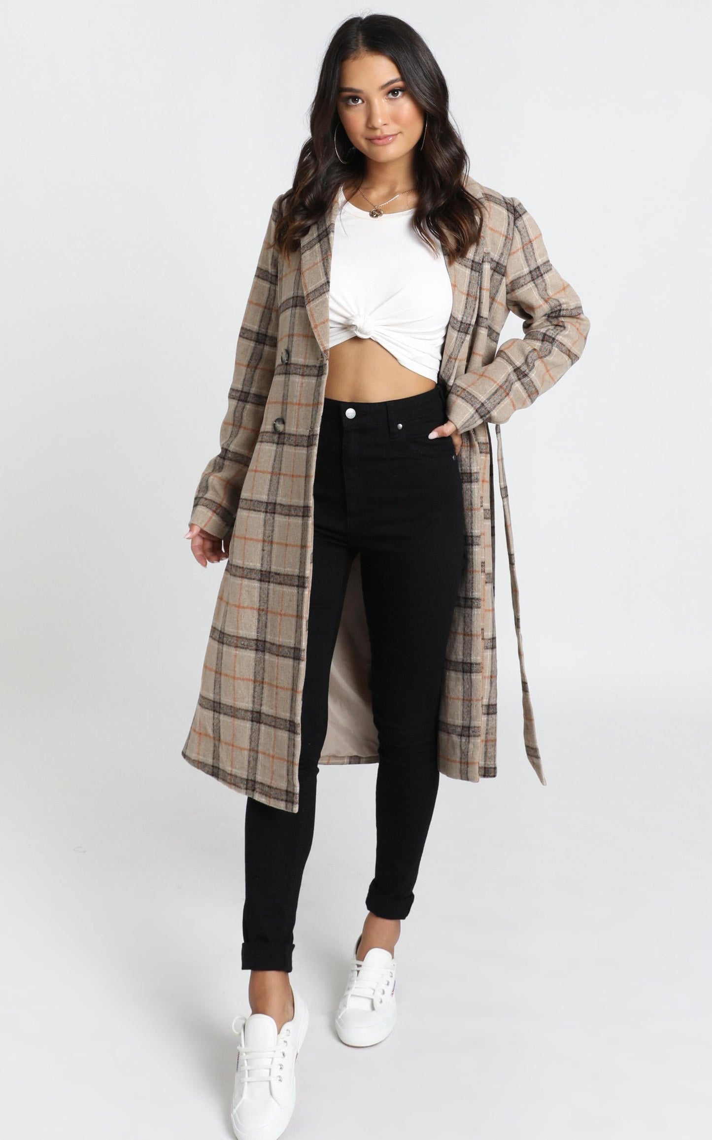 Atlanta Coat in Brown Check