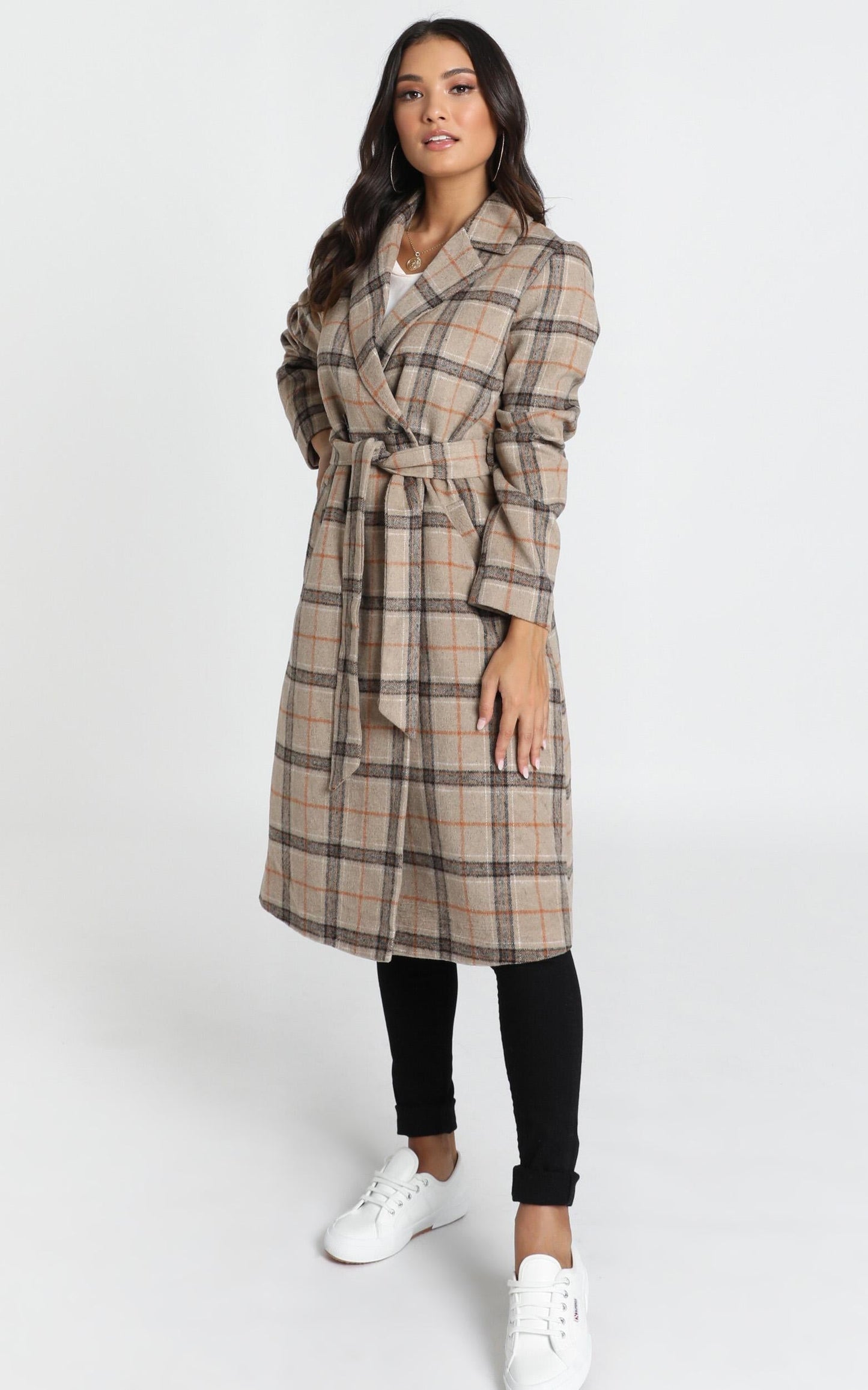 Atlanta Coat in Brown Check