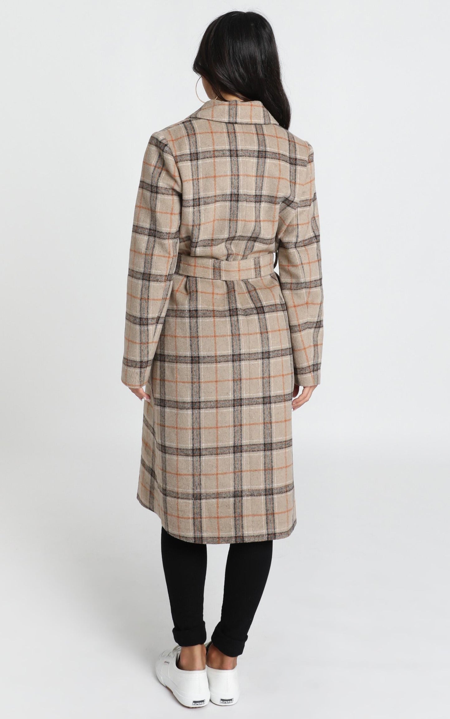 Atlanta Coat in Brown Check