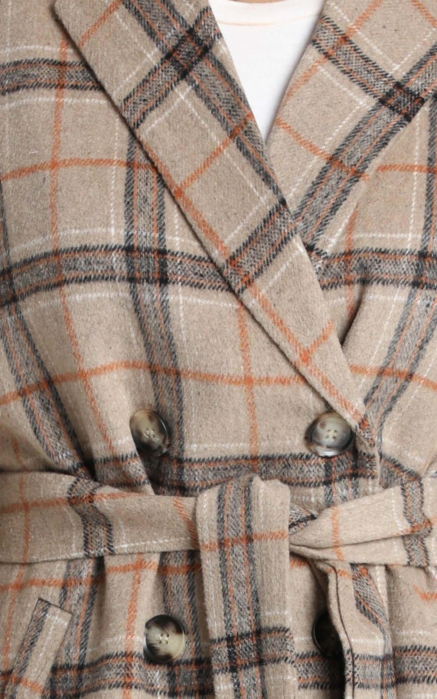 Atlanta Coat in Brown Check
