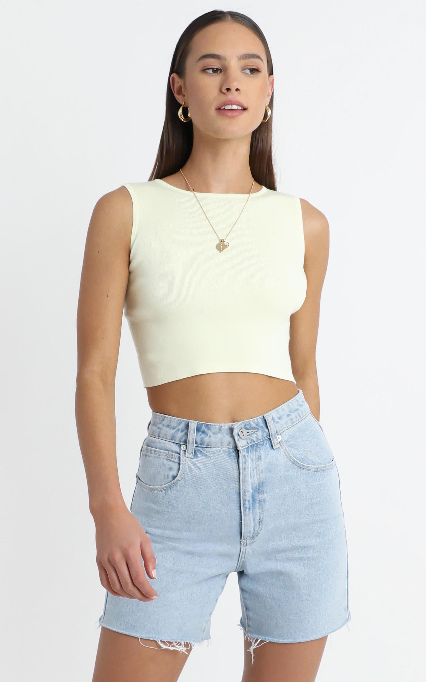 Auburn Tank in Pastel Yellow